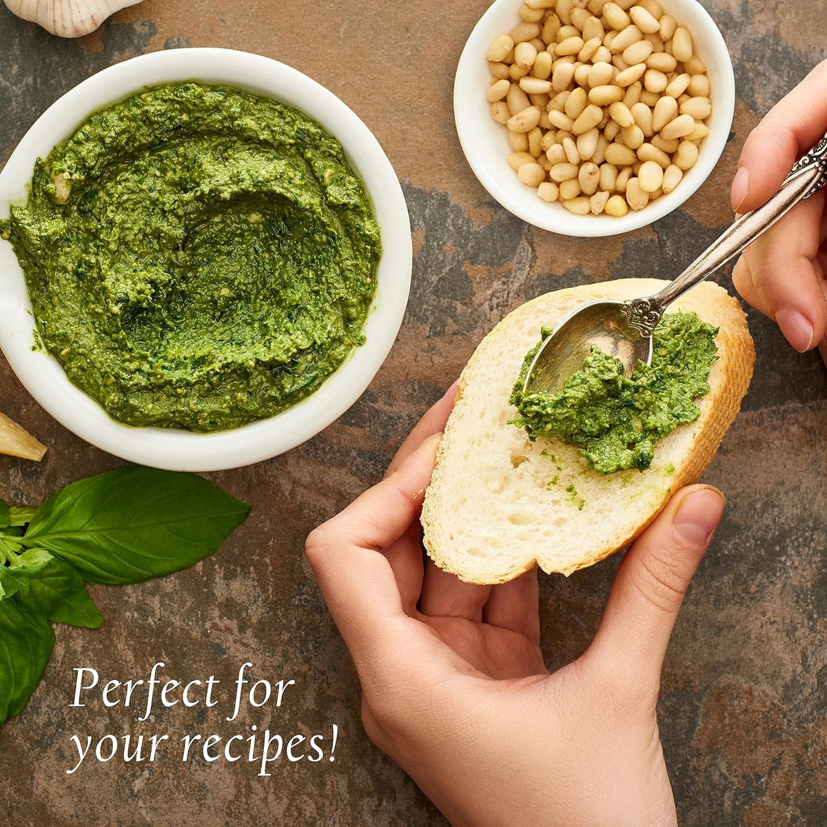 Jaybee's Raw Pine Nuts – 1 lb Unsalted Pignolias for Pesto, Salads & Baking