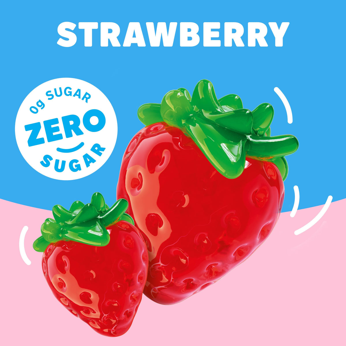 Jell-O Sugar Free Strawberry Gelatin Mix – 0.6 oz, Pack of 24 | Low-Calorie, Fat Free