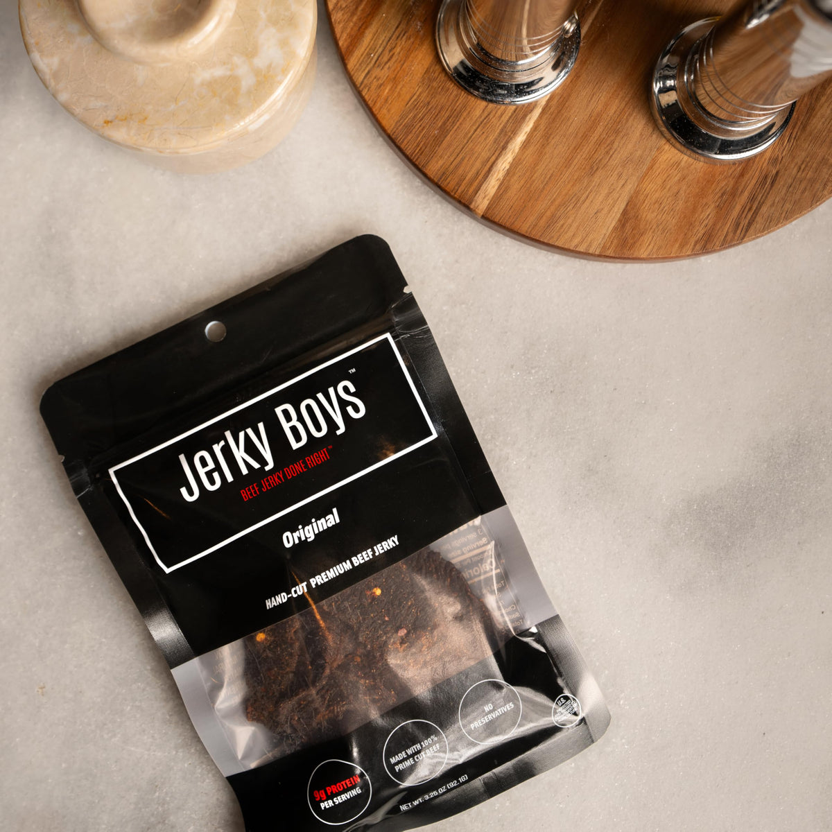 Jerky Boys Premium Beef Jerky Original 2-Pack | High Protein, Low Carb, No Preservatives