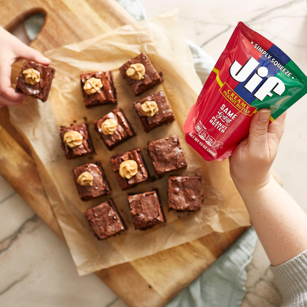 Jif Creamy Peanut Butter Squeeze Pouch | 13 oz, 10-Count Case