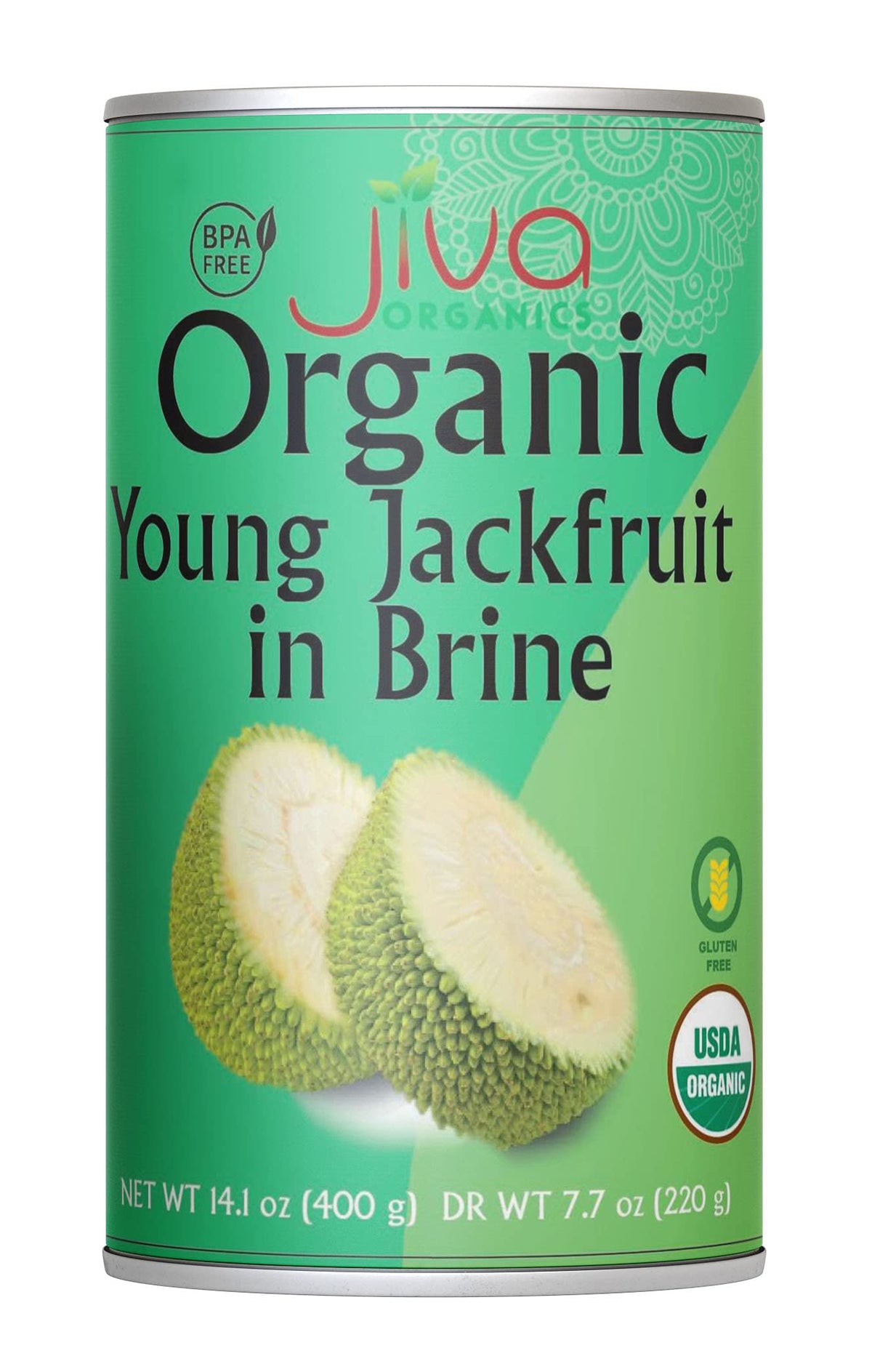 Jiva Organics Young Green Jackfruit – 14 oz Cans (Pack of 6) BPA Free, Gluten Free