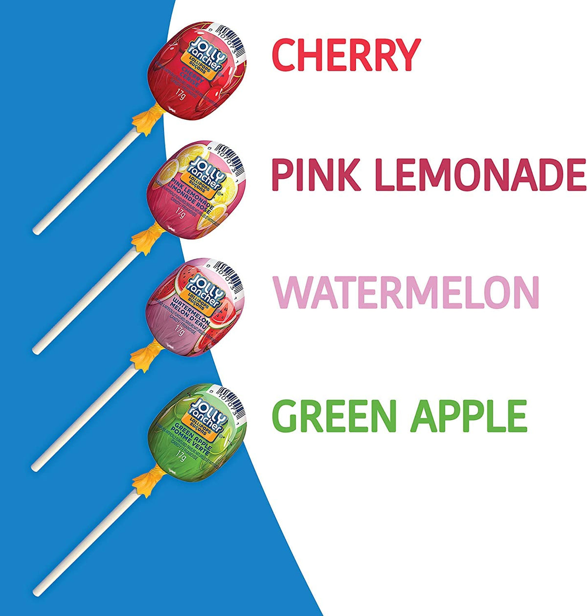 Jolly Rancher Assorted Lollipops – 850g Box (50 x 17g) | Canadian