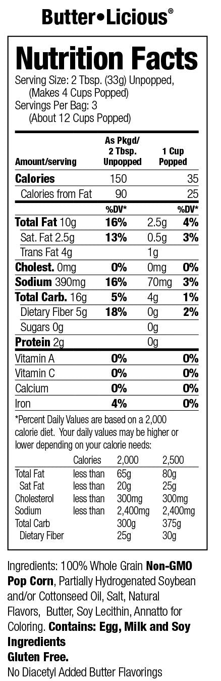 Jolly Time Butter-Licious Value Pack – Gluten Free Microwave Popcorn (24 Bags)