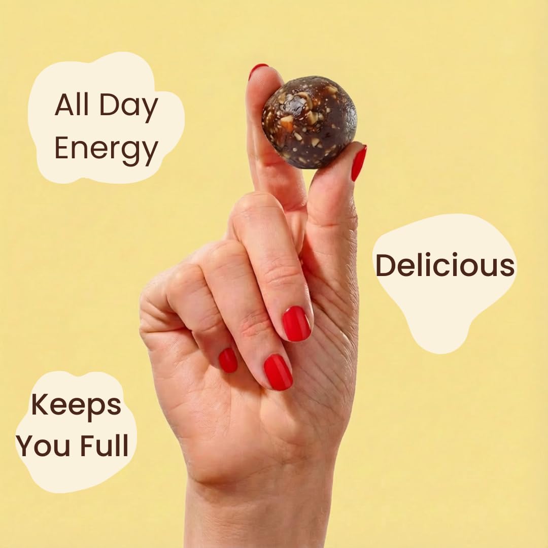 Jools High Fiber Date Bites – No Added Sugar, Ginger & Turmeric, 3-Pack