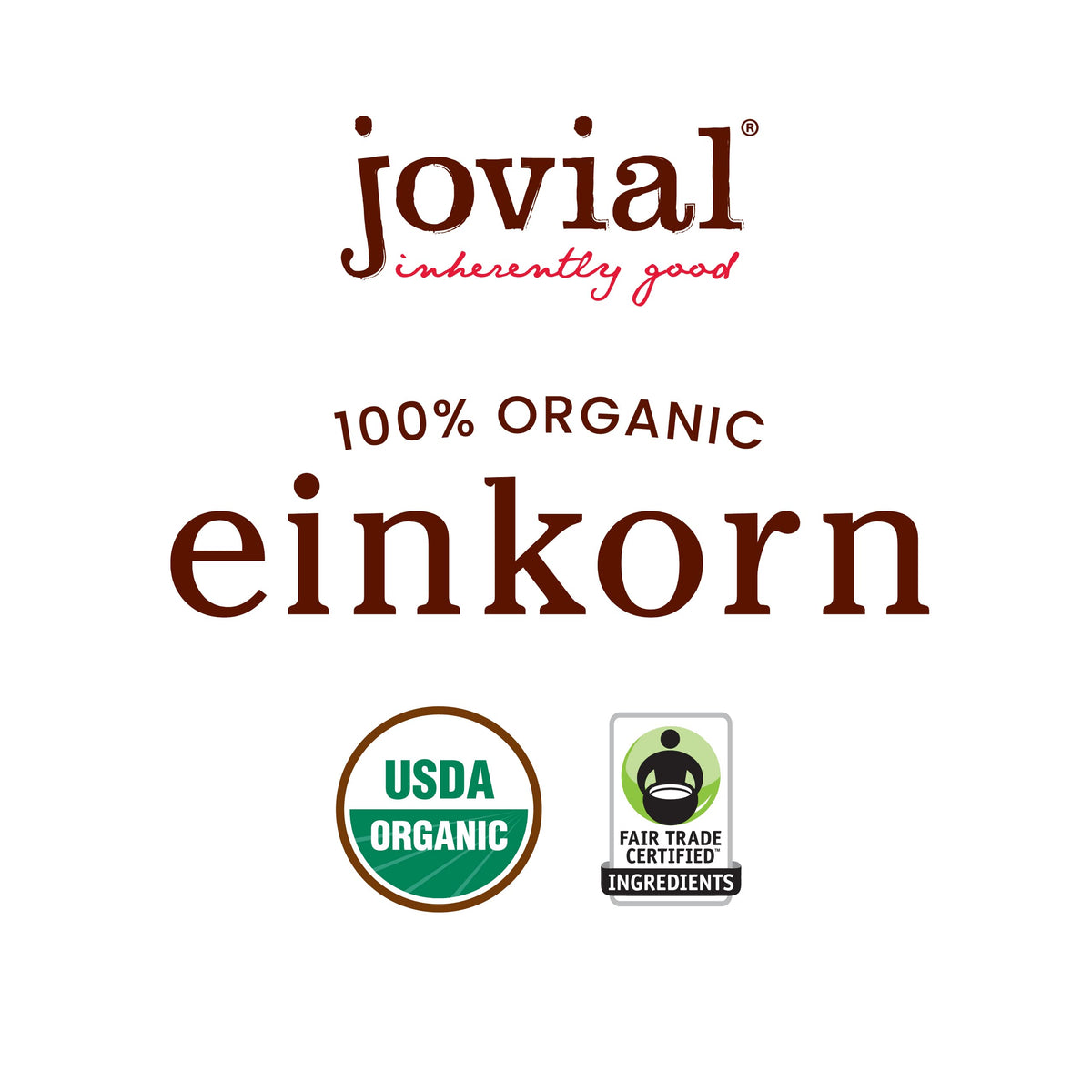 Jovial Organic Einkorn Checkerboard Cookies - High Protein, Low Sugar, Fair Trade, 8.8 oz (6 pack)