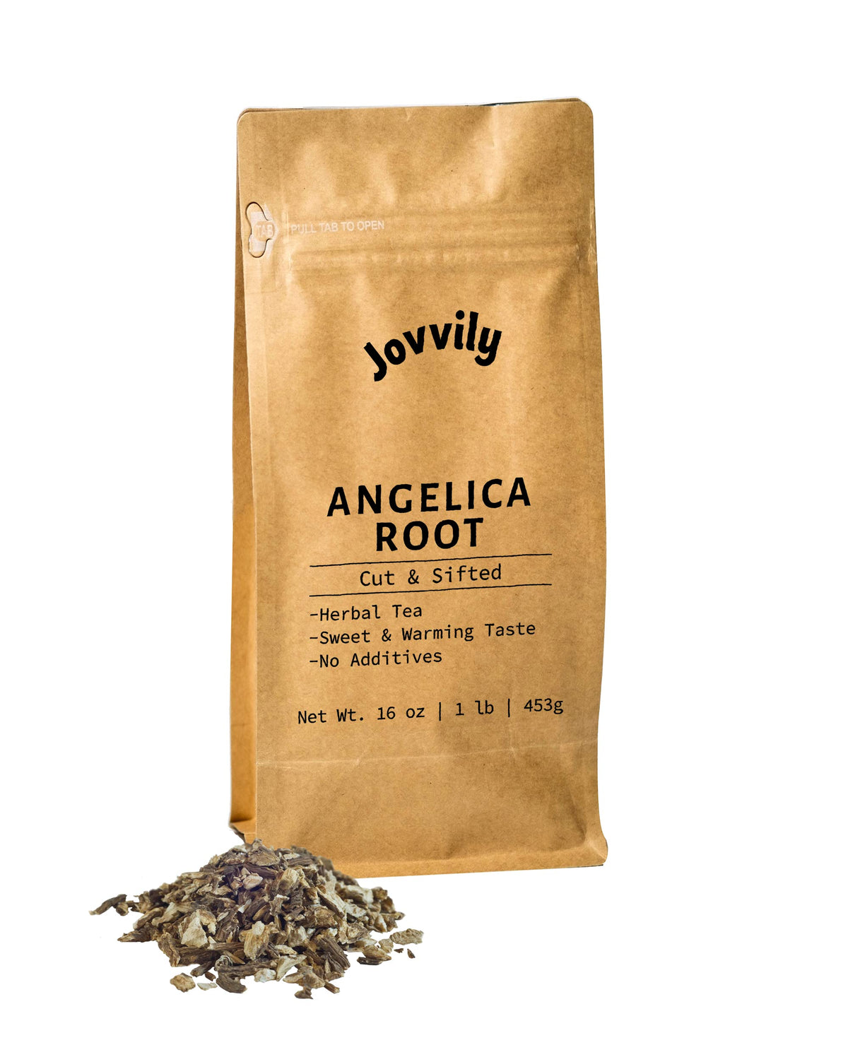 Jovvily Angelica Root – 1 lb Cut & Sifted Herbal Tea