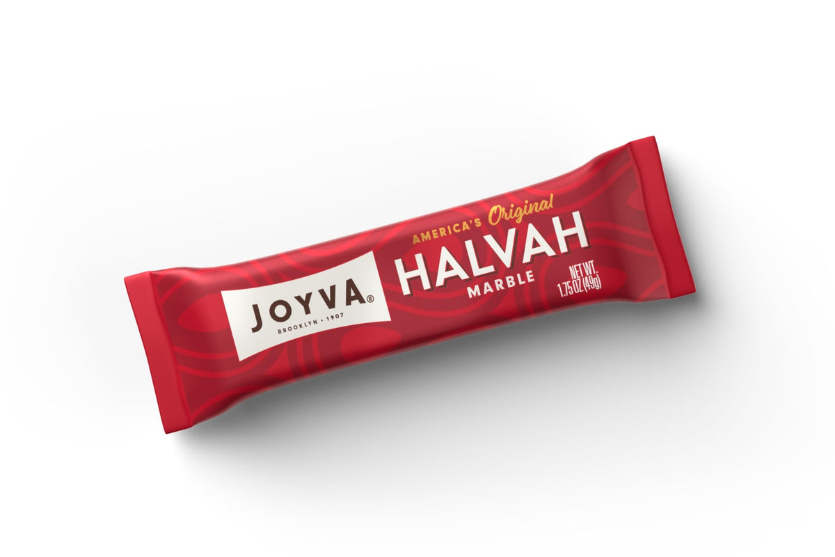 Joyva Halvah Marble – 1.75oz Pack of 36 | Dairy Free, Gluten Free & Kosher Parve | Brooklyn Handcrafted Sesame Treat