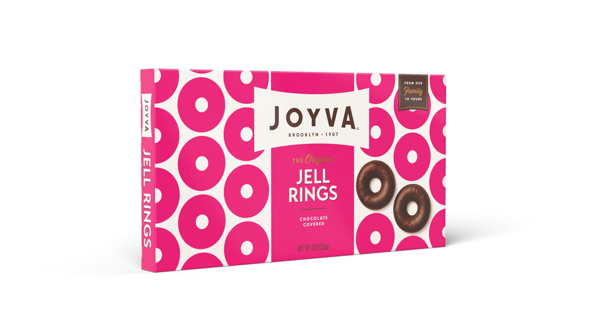 Joyva Jell Rings – Gourmet Dark Chocolate & Jelly, 5-lb Bulk (165 Pieces) – Kosher Parve, Vegan, Gluten-Free