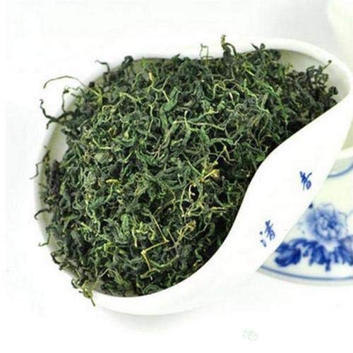 JQ Gynostemma Tea (Jiao Gu Lan) – Stemless 7-Leaf Loose Leaf, Caffeine-Free, 500g Bulk (200+ Cups)