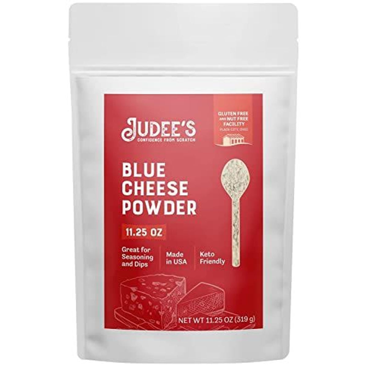 Judee's Blue Cheese Powder 11.25 oz – Gluten-Free & Nut-Free, Great for Dressings, Dips & Seasonings – Made in USA