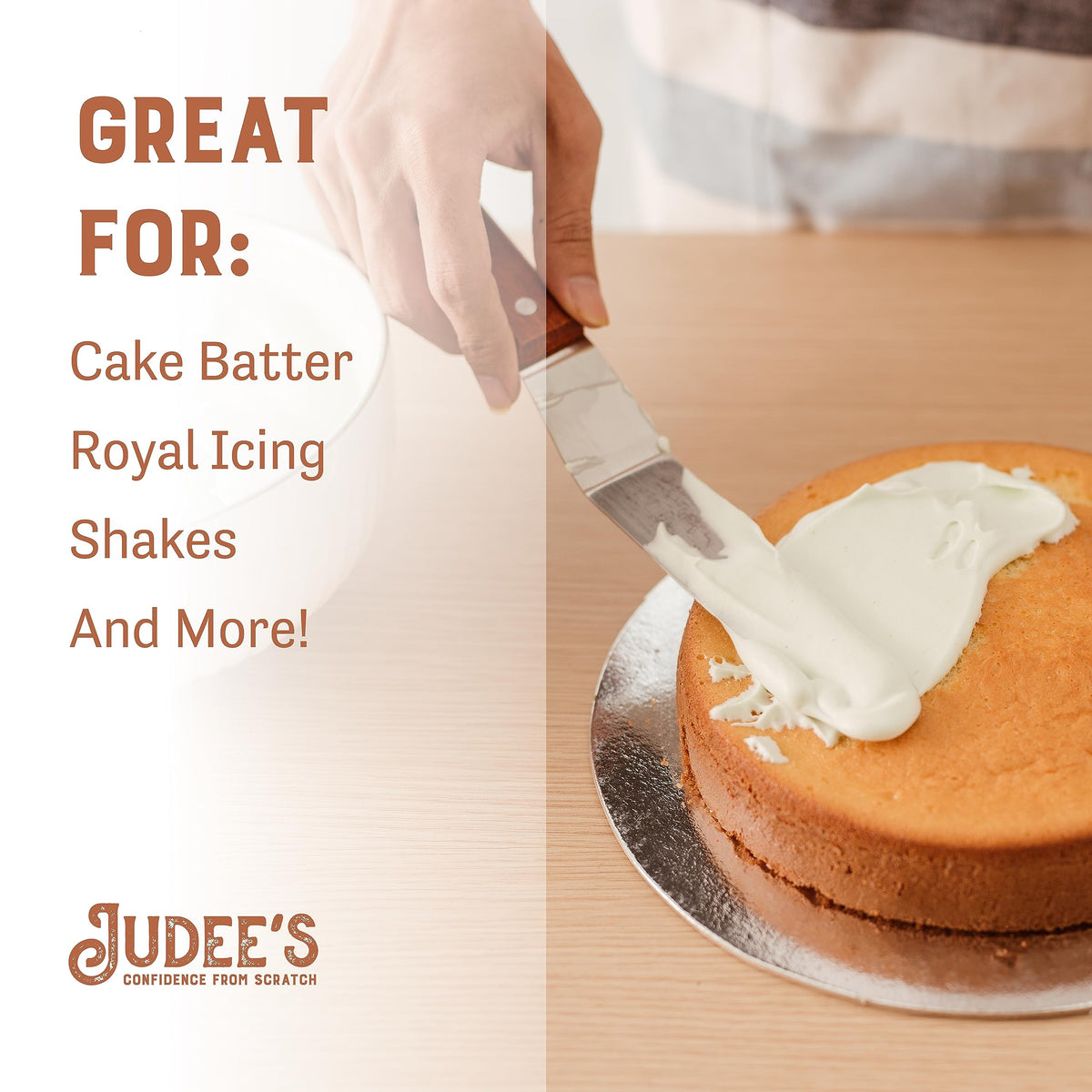 Judee's Gluten Free Dried Egg White Protein Powder – Pasteurized & Non-GMO, 8 oz