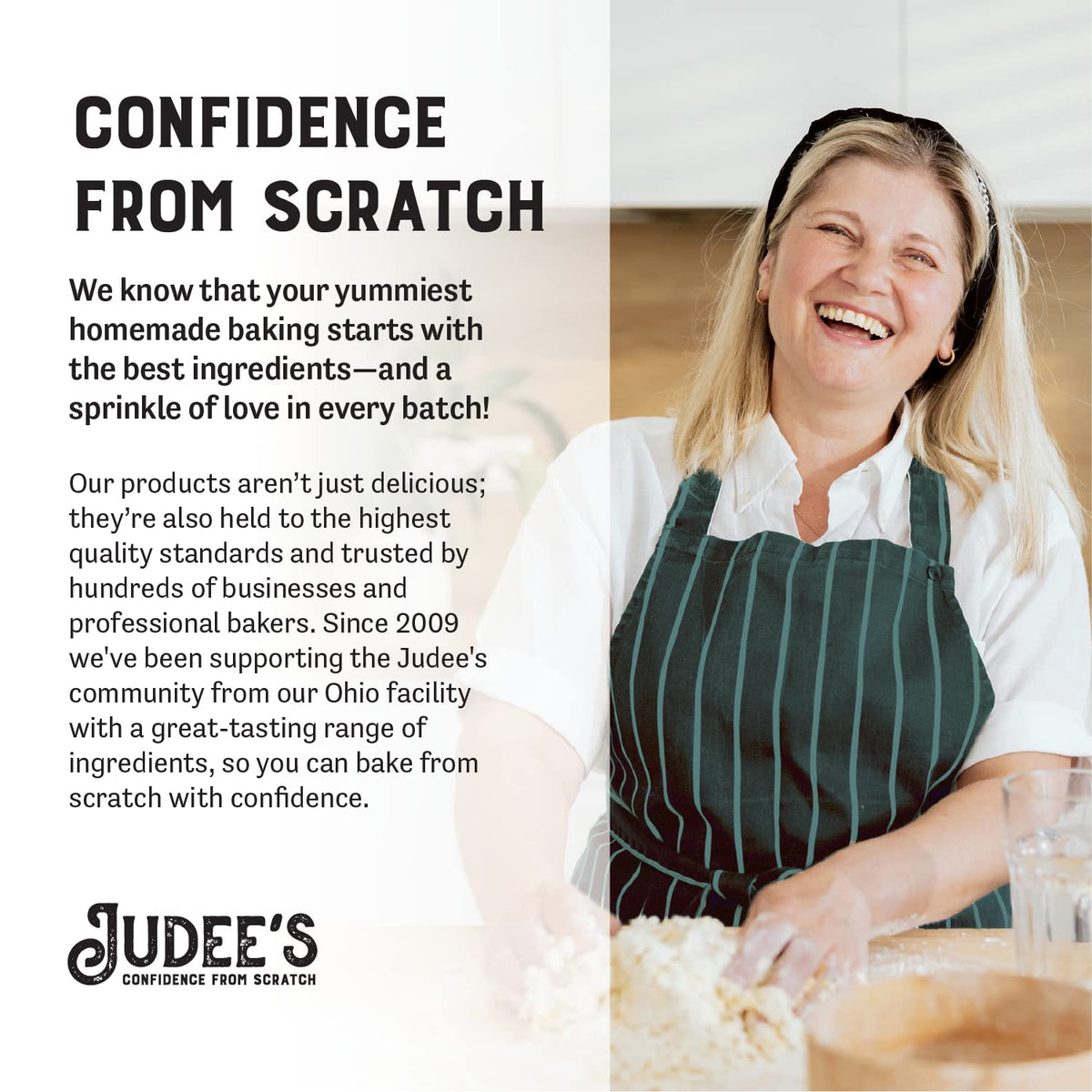 Judee's Gluten Free Dried Whole Egg Powder - Versatile Baking & Camping Protein, 11 oz