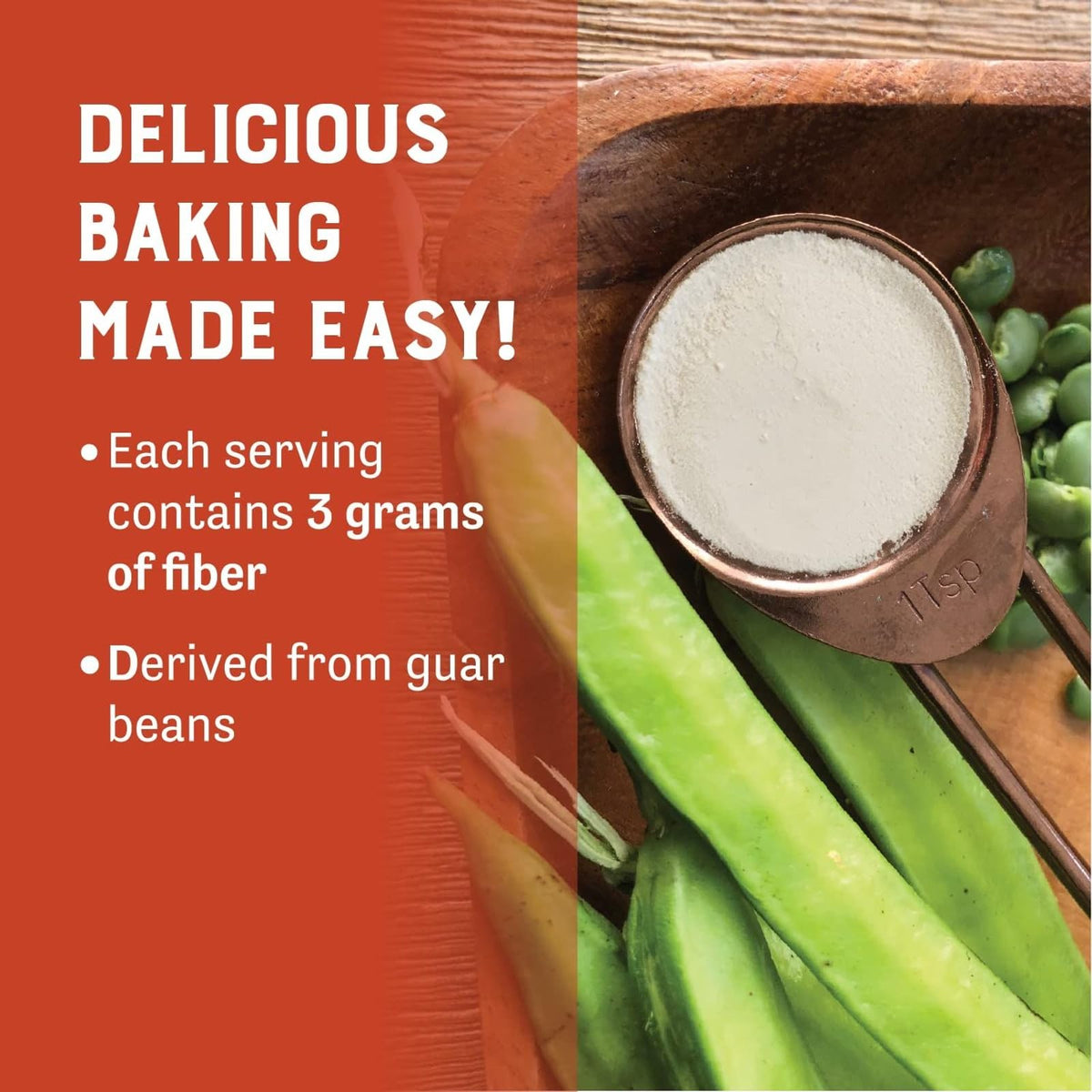 Judee's Gluten Free Guar Gum Powder - Baking Thickener, Keto-Friendly, 5 lb