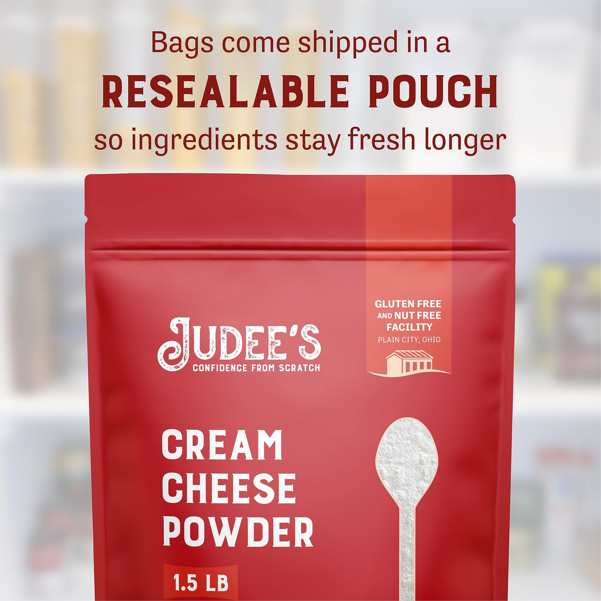 Judee's Powdered Cream Cheese - 1.5 lb (24 oz) - Gluten Free & Keto-Friendly | Dips, Spreads & Baking