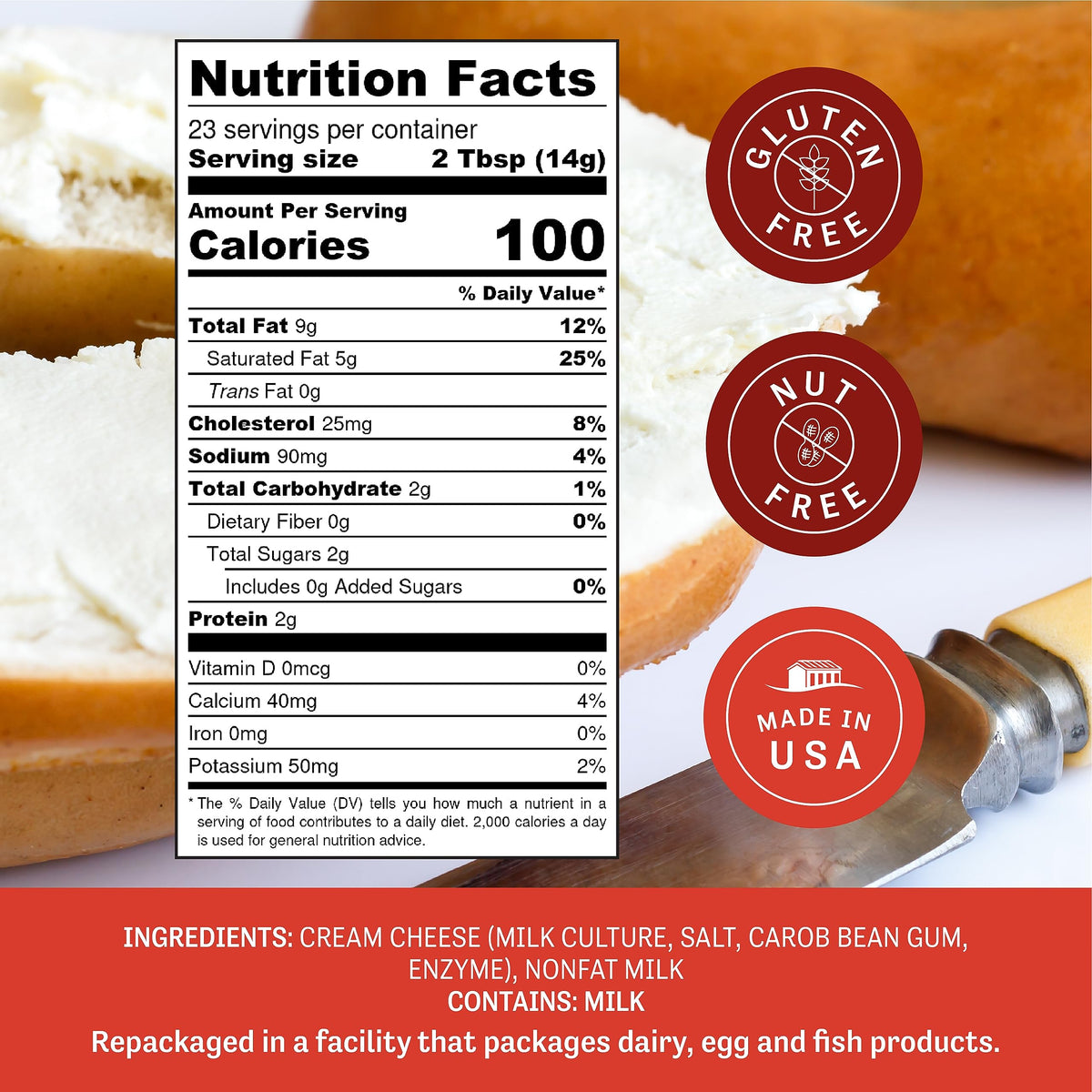 Judee's Powdered Cream Cheese - 1.5 lb (24 oz) - Gluten Free & Keto-Friendly | Dips, Spreads & Baking
