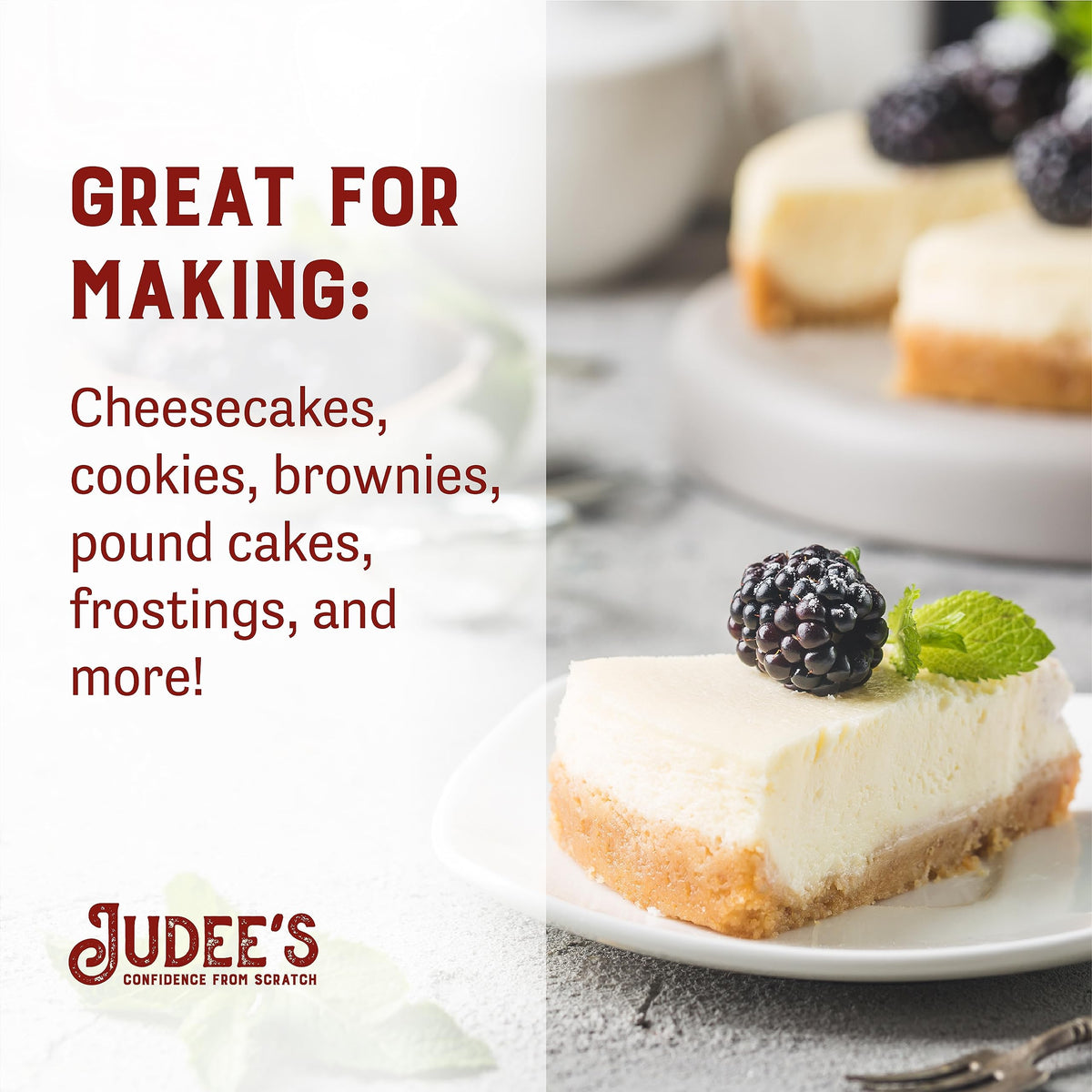 Judee's Powdered Cream Cheese - 1.5 lb (24 oz) - Gluten Free & Keto-Friendly | Dips, Spreads & Baking