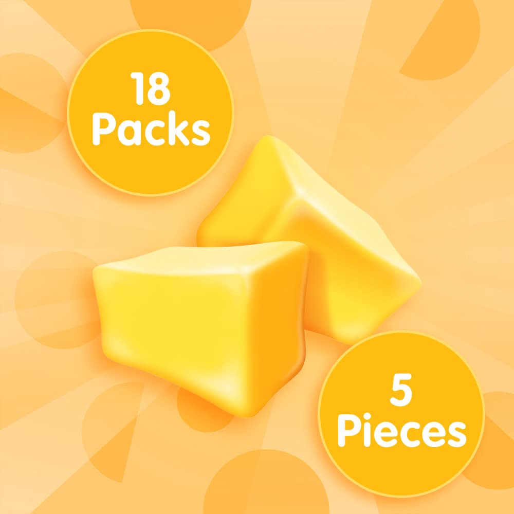 Juicy Fruit Gum Original Bubble Chewing Gum – 5 Pieces per Pack, 18 Packs