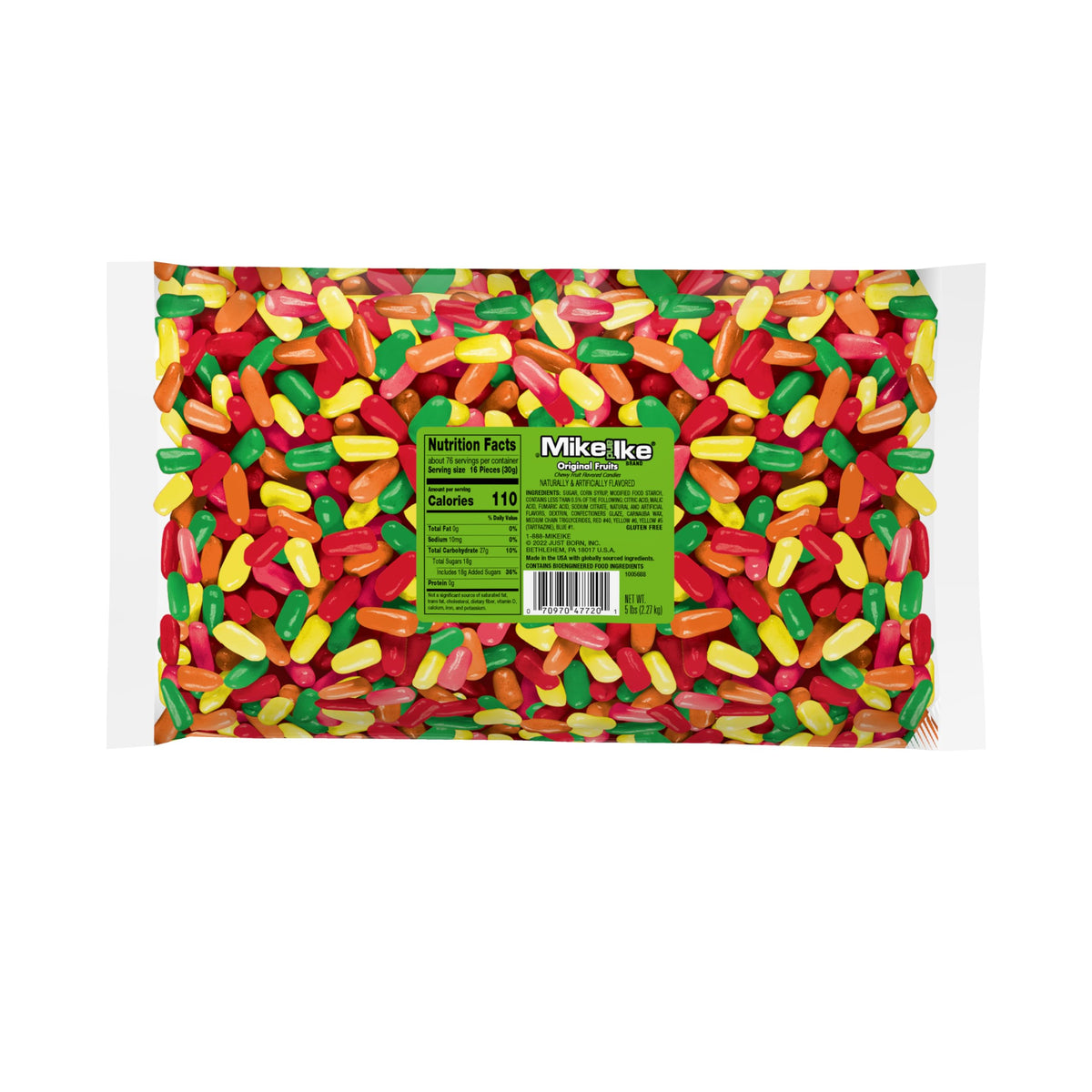 Just Born Mike and Ike Original Flavors - 5 lb Bag (Basic)