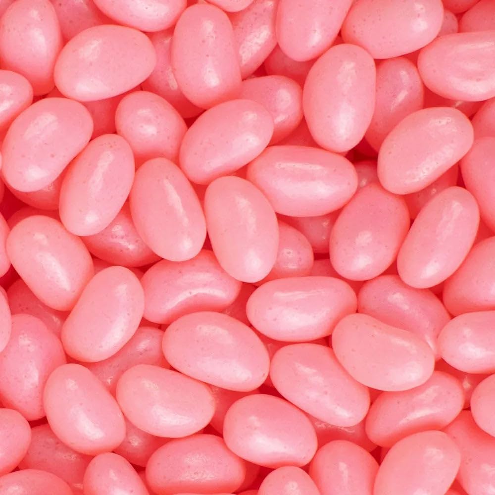 Just Candy 810 ct Pink Strawberry Jelly Beans – 2.25 lb Bulk
