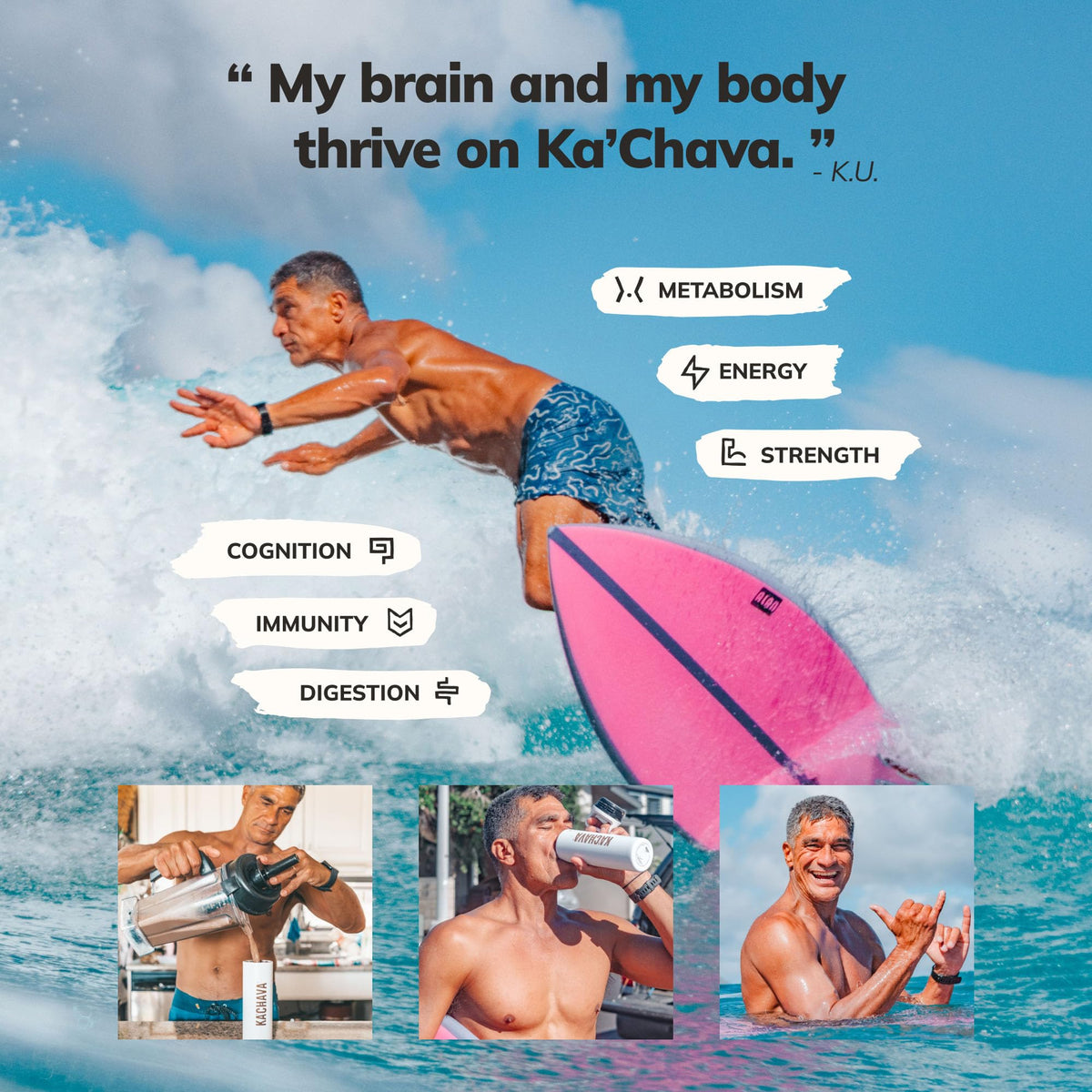 Ka’Chava Vanilla Whole Body Meal Shake | 85+ Superfoods, Probiotics & Digestive Enzymes | 5 Sachets Travel Pack