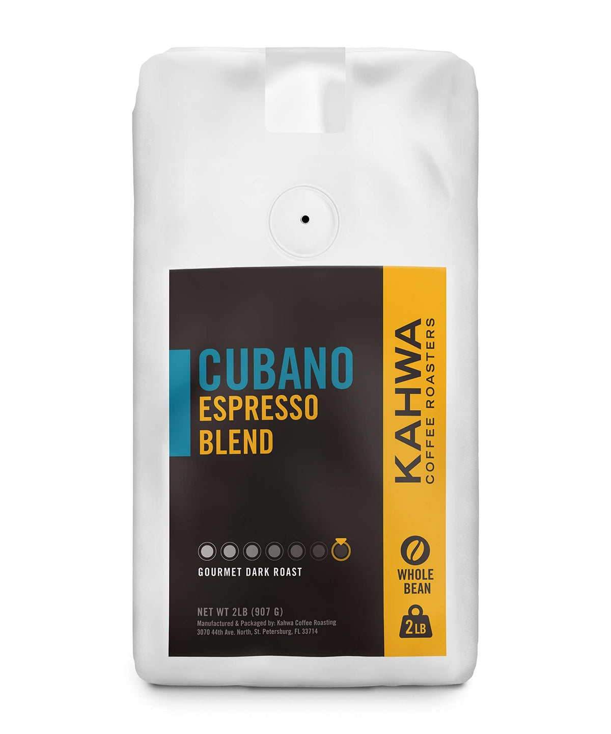 Kahwa Cuban Coffee Beans Cubano Dark Roast Espresso Blend – 2 lb Bag