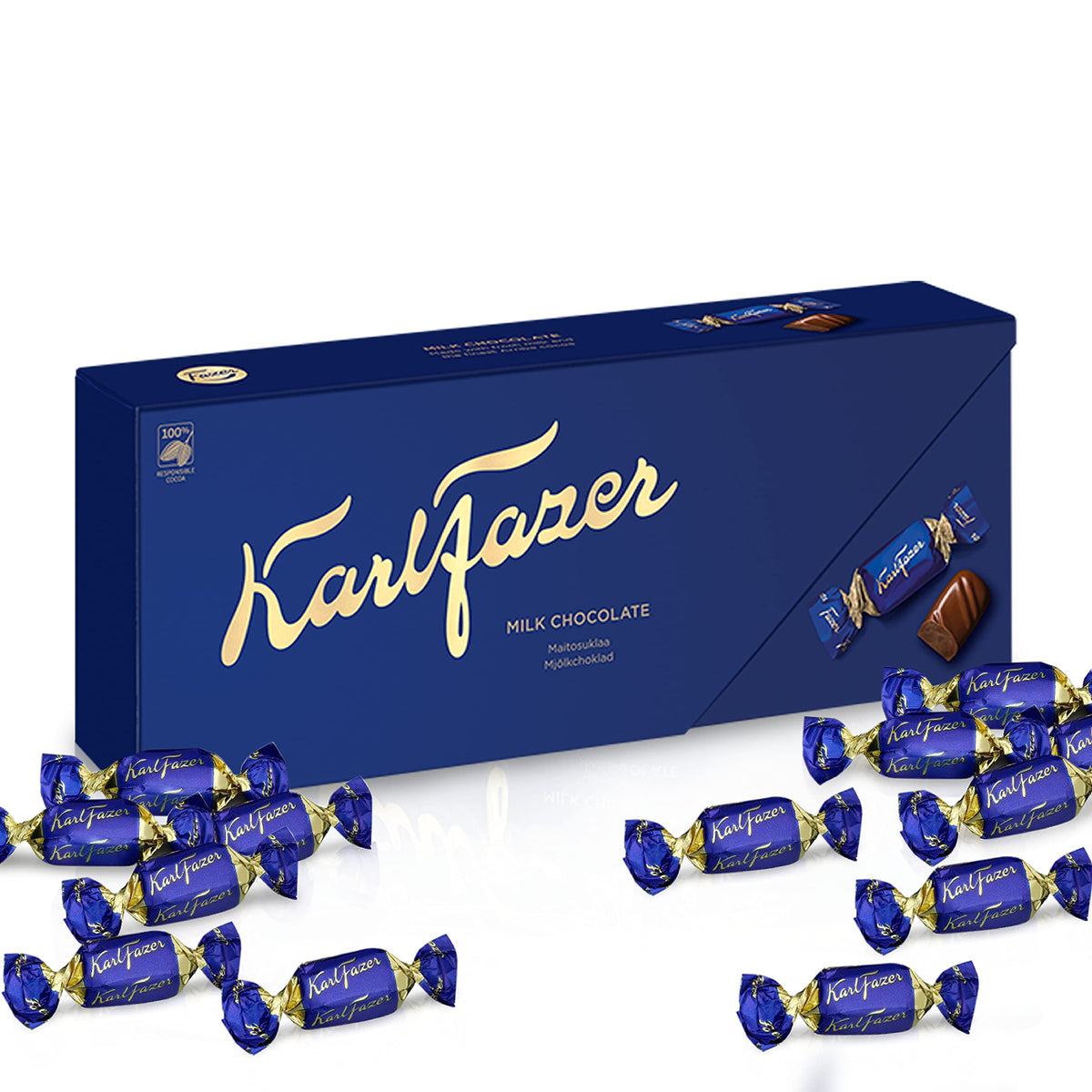 Karl Fazer Milk Chocolate Box 270g (9.52 oz) – Premium Finland Chocolates