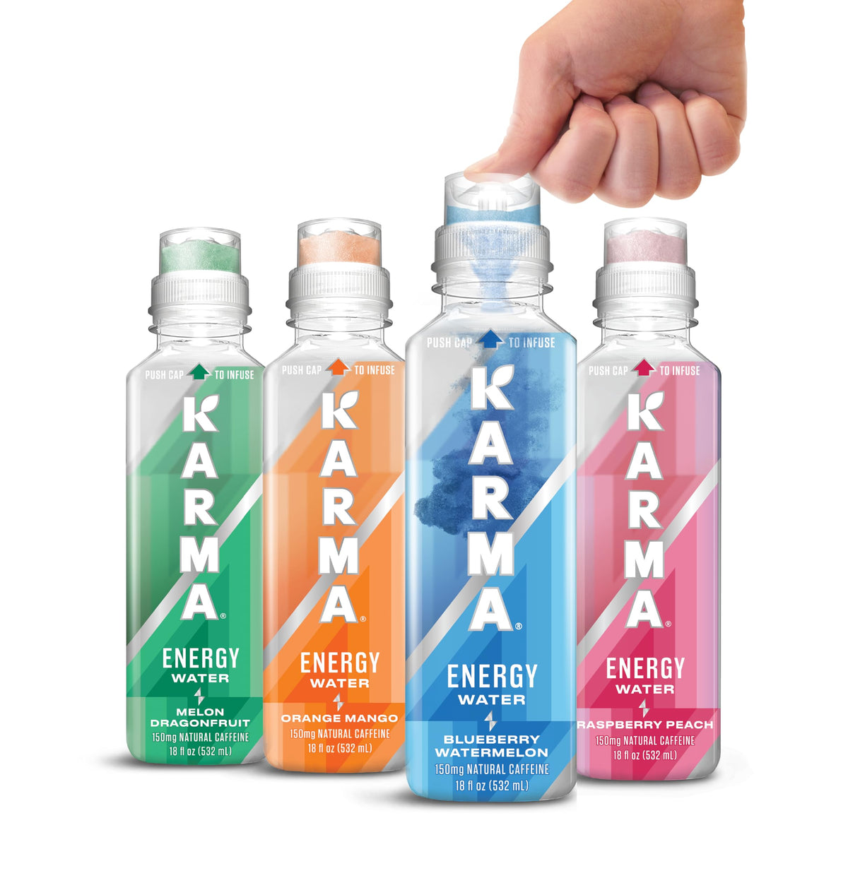 Karma Energy Drink – 12 Pack Blueberry Watermelon with Cognizin Nootropics