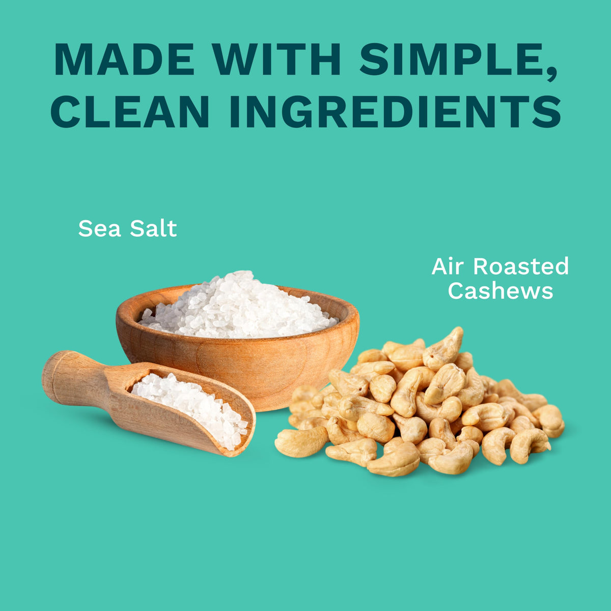 Karma Nuts Sea Salt Cashews — Air Roasted, Vegan, Gluten Free, Low Net Carb Snack (1.5 oz, 12 Pack)