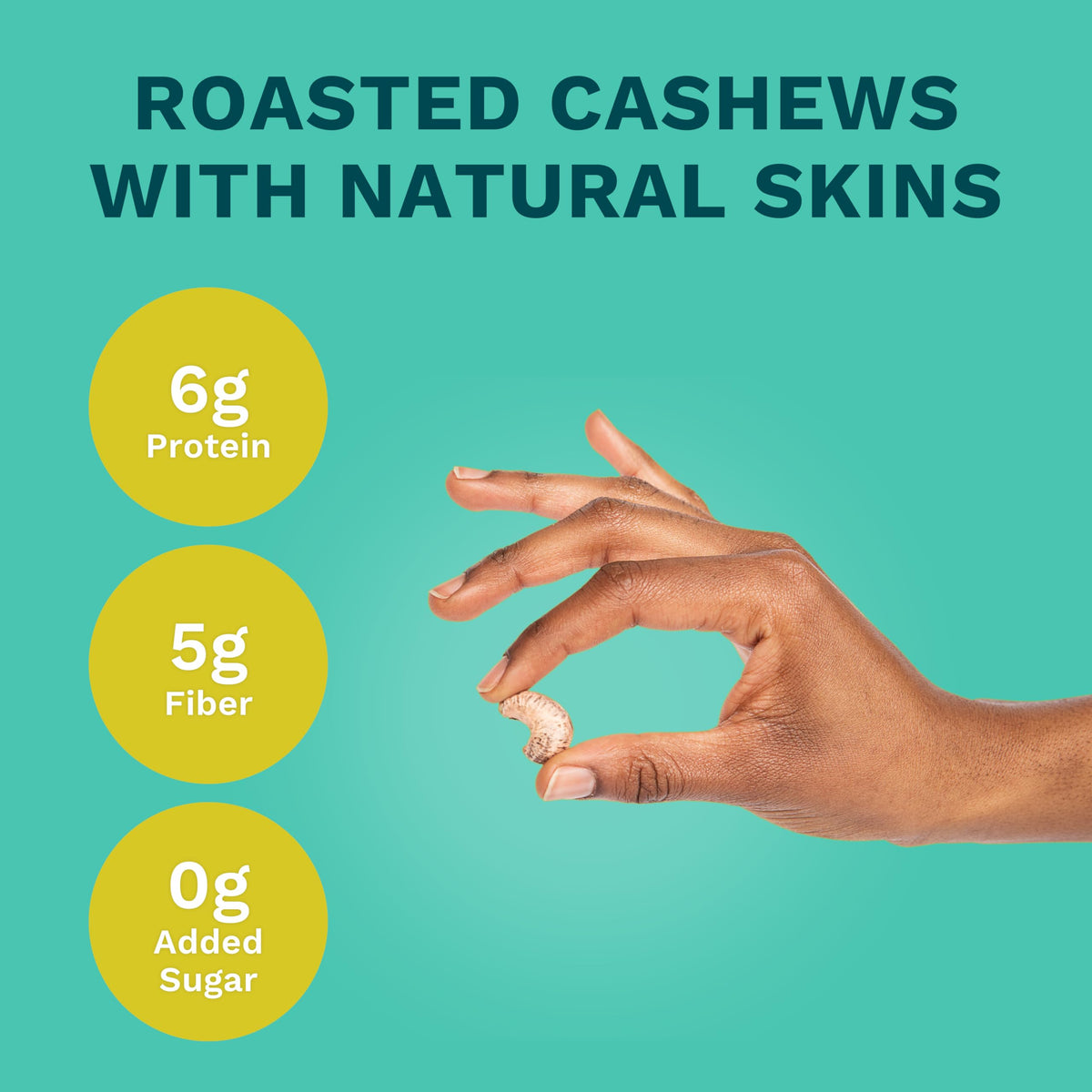 Karma Nuts Sea Salt Cashews — Air Roasted, Vegan, Gluten Free, Low Net Carb Snack (1.5 oz, 12 Pack)