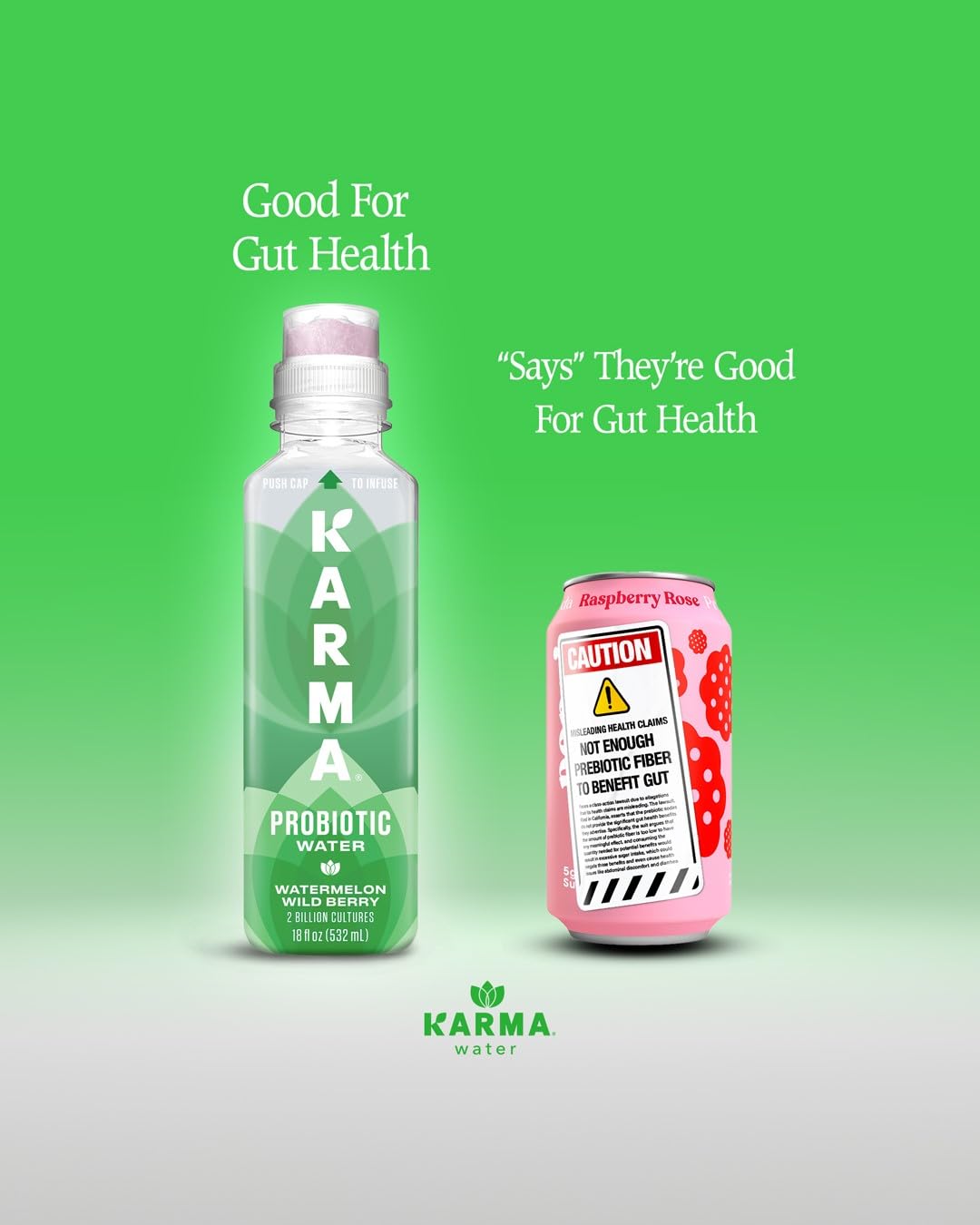 Karma Probiotic Water Berry Cherry 12 Pack – Gut Health & Immune Support