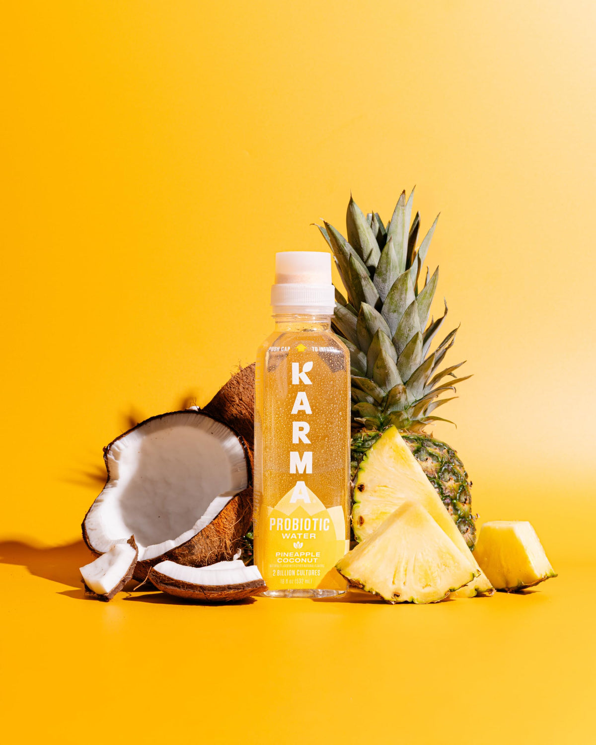 Karma Probiotic Water - Pineapple Coconut, 12 Pack | Immune & Gut Health Support