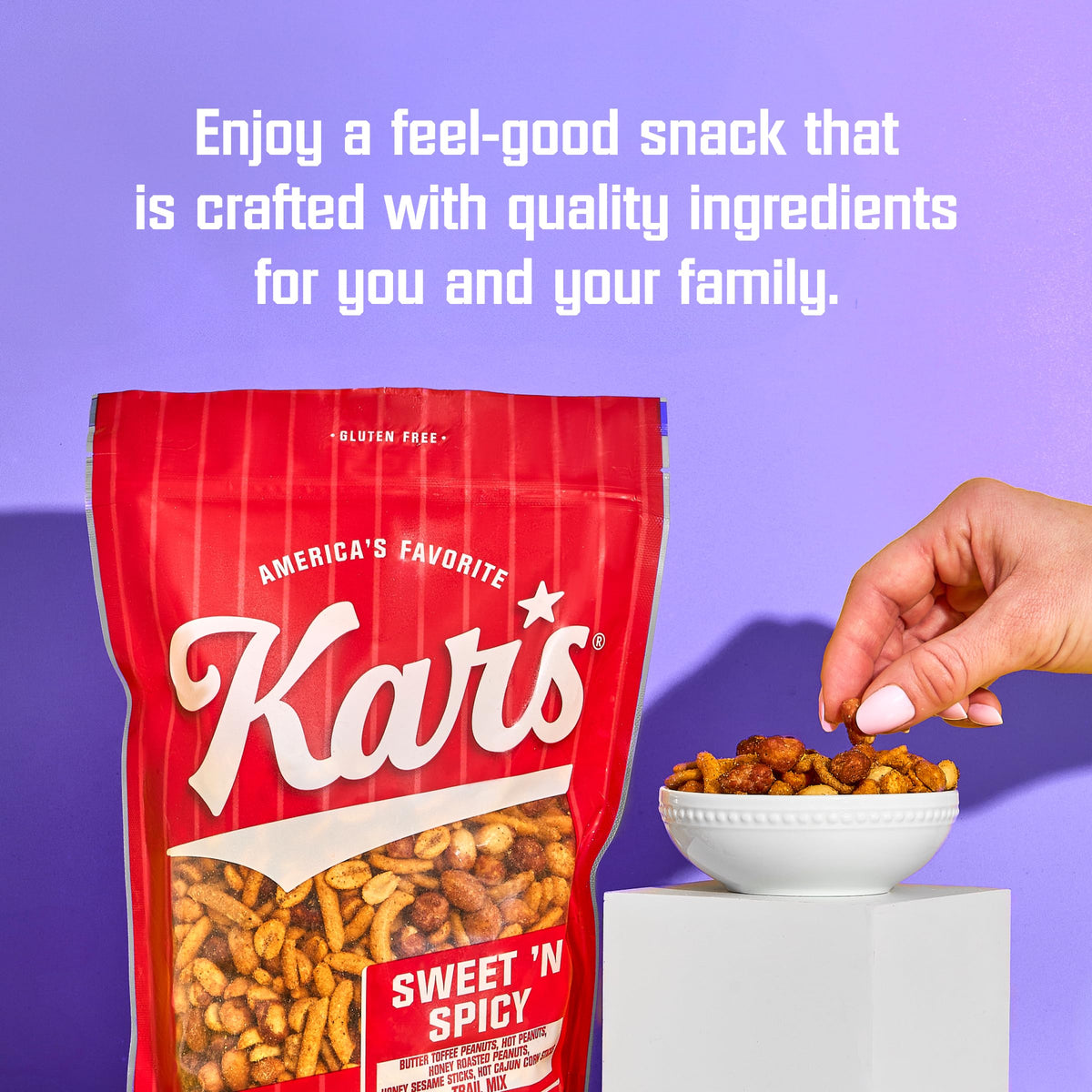 Kar's Nuts Sweet N Spicy Trail Mix – 6 oz Pouches, 12-Pack, Gluten-Free & Kosher