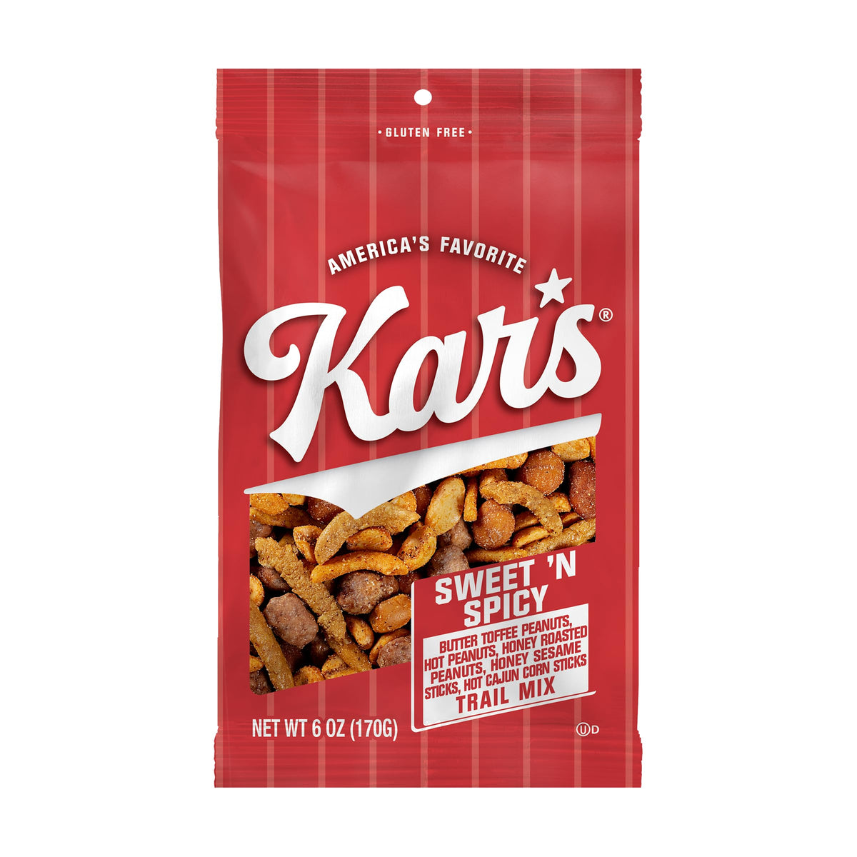 Kar's Nuts Sweet N Spicy Trail Mix – 6 oz Pouches, 12-Pack, Gluten-Free & Kosher