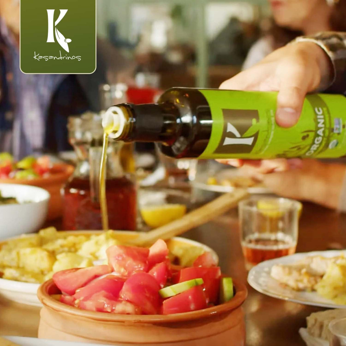 Kasandrinos Organic Olive Oil Extra Virgin – Polyphenol Rich Greek Olive Oil, 100% Organic, First Cold Pressed, Mild & Delicate, 500 ml