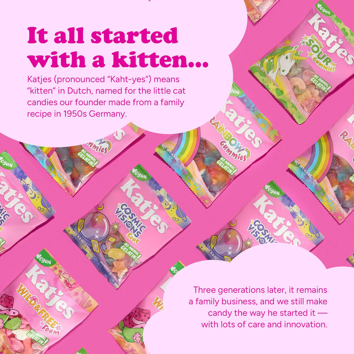 Katjes Bunny Sweet Hopps: Soft Foam & Fruity Gummy Candy – 35 oz Vegan, Gelatin Free
