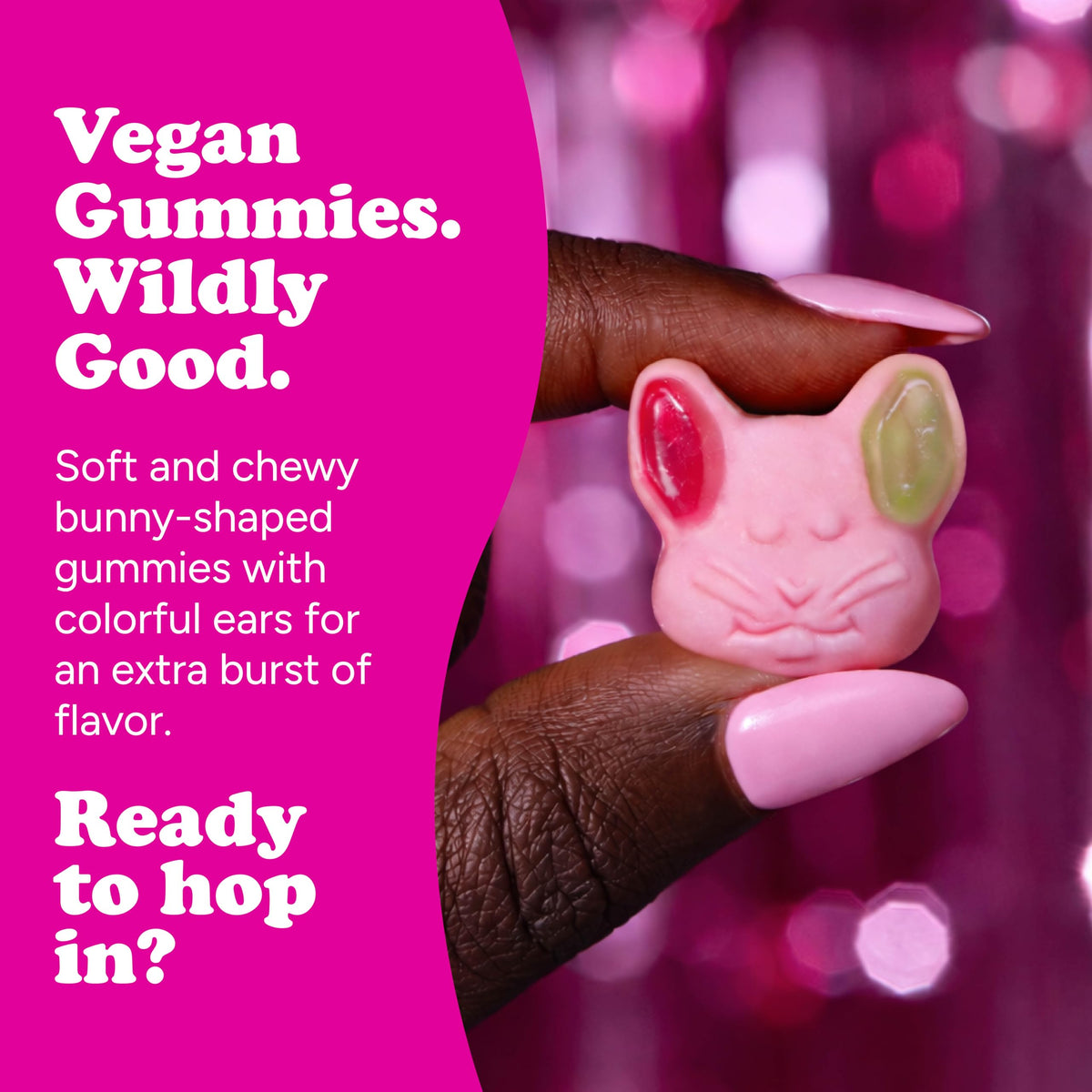 Katjes Bunny Sweet Hopps: Soft Foam & Fruity Gummy Candy – 35 oz Vegan, Gelatin Free