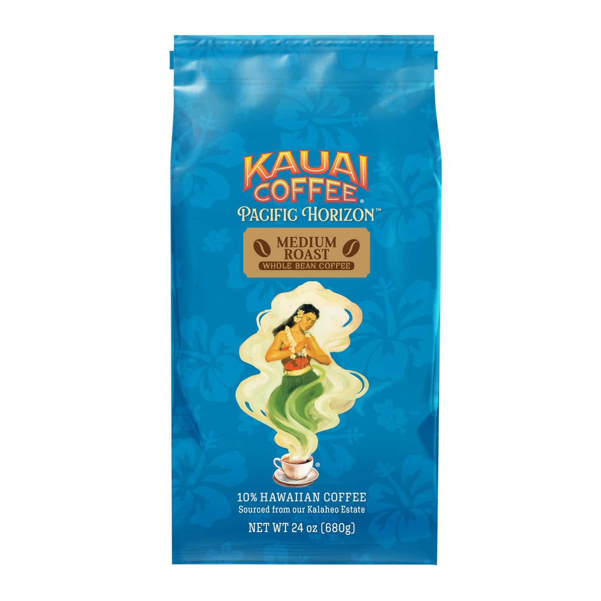 Kauai Coffee Koloa Estate Medium Roast – Whole Bean Coffee, 24 oz