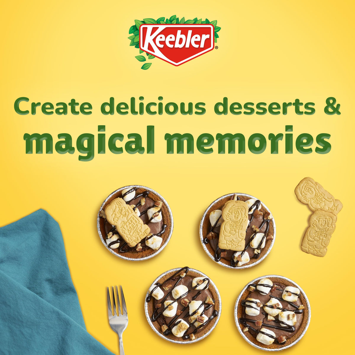 Keebler Ready Crust Mini Graham Cracker Pie Crusts – 72 Mini Crusts (12 Packs of 6)