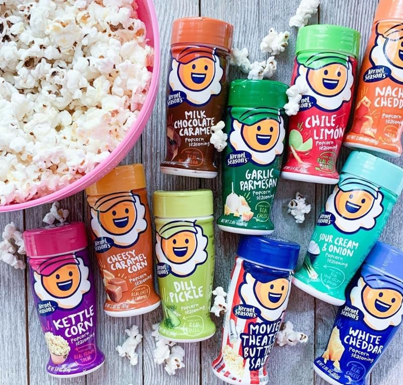 Kernel Season's COMPLETE SEASONING KIT — 12 Flavor Variety Pack (2.4–3.0 oz bottles)