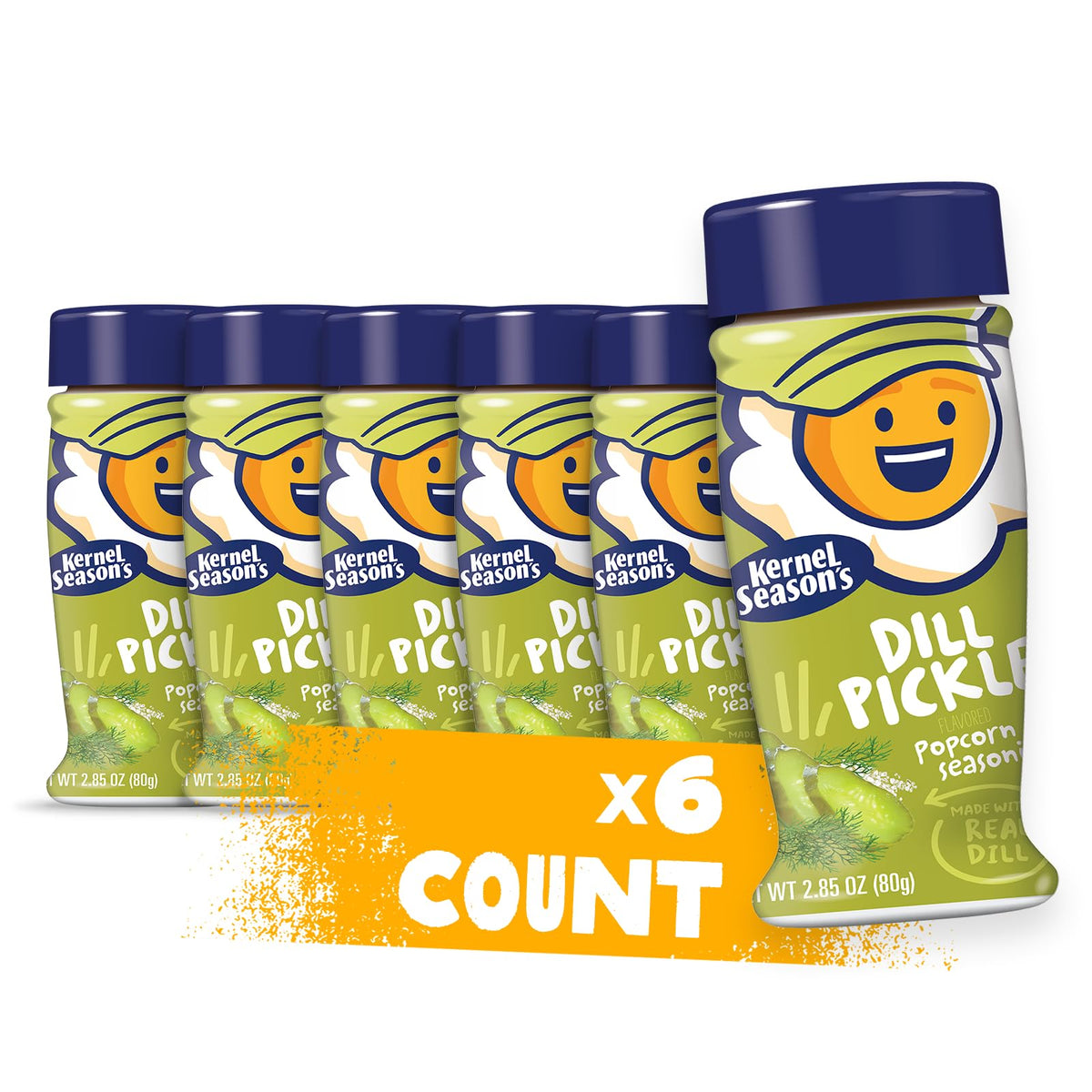 Kernel Season's Dill Pickle Popcorn Seasoning - 6 Pack, 2.85 oz Each