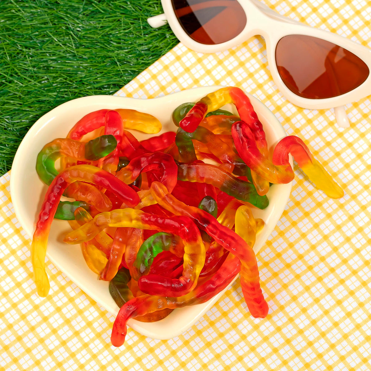 Kervan Bebeto Gummy Worms – Fruity Soft Gummies Bulk 5 lb for Parties