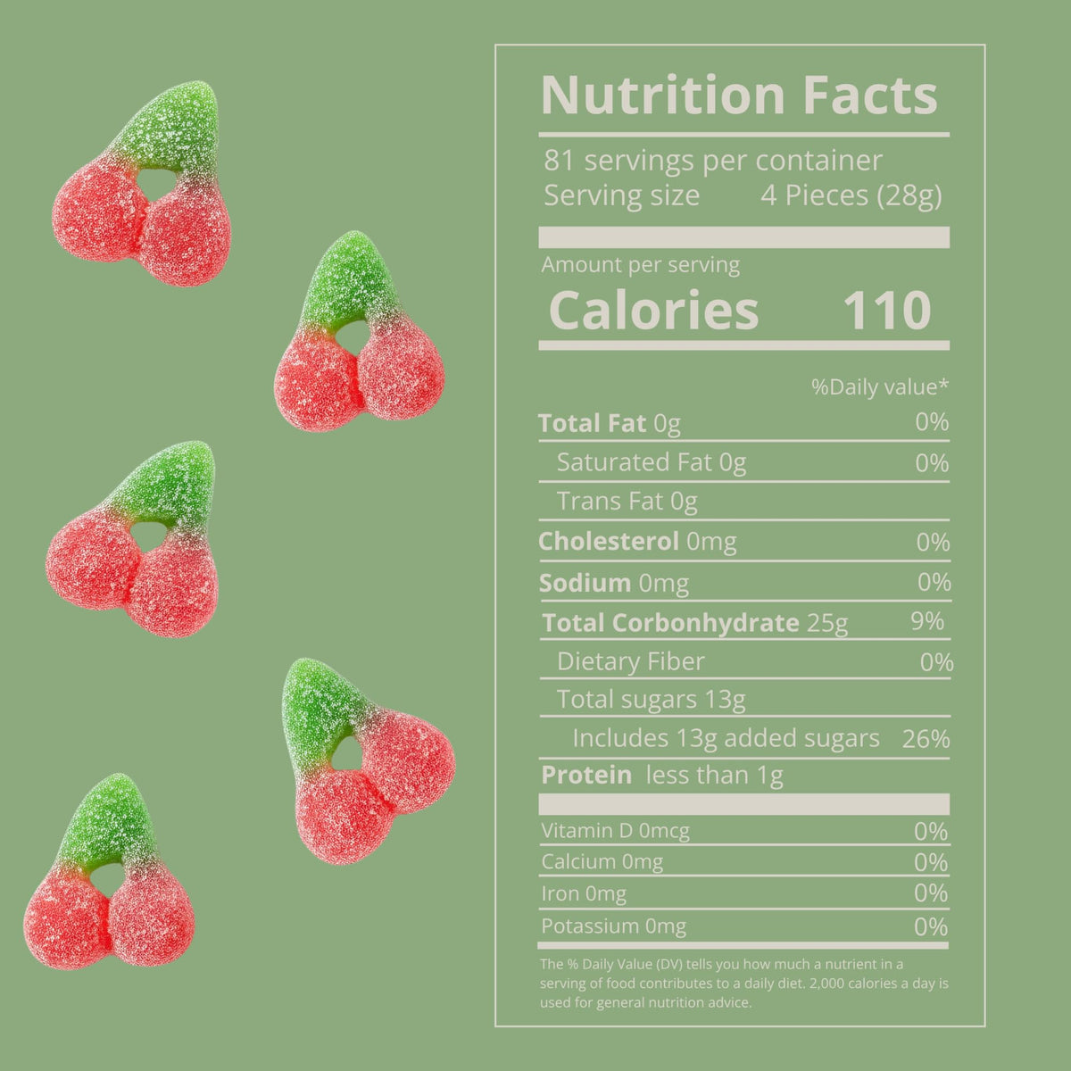 Kervan Bebeto Sour Cherry Gummies – 5 lb Party Bulk, Soft & Tangy