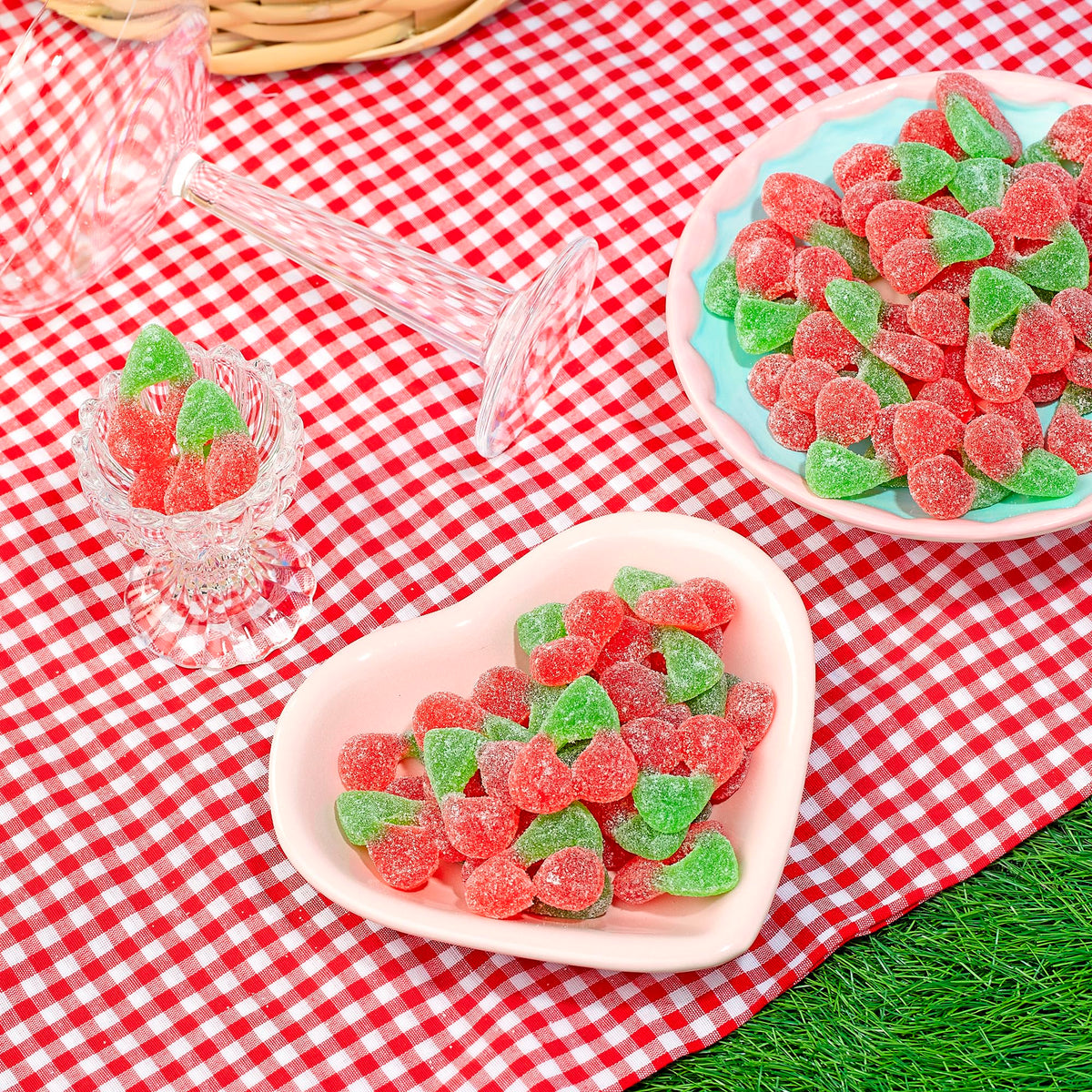 Kervan Bebeto Sour Cherry Gummies – 5 lb Party Bulk, Soft & Tangy
