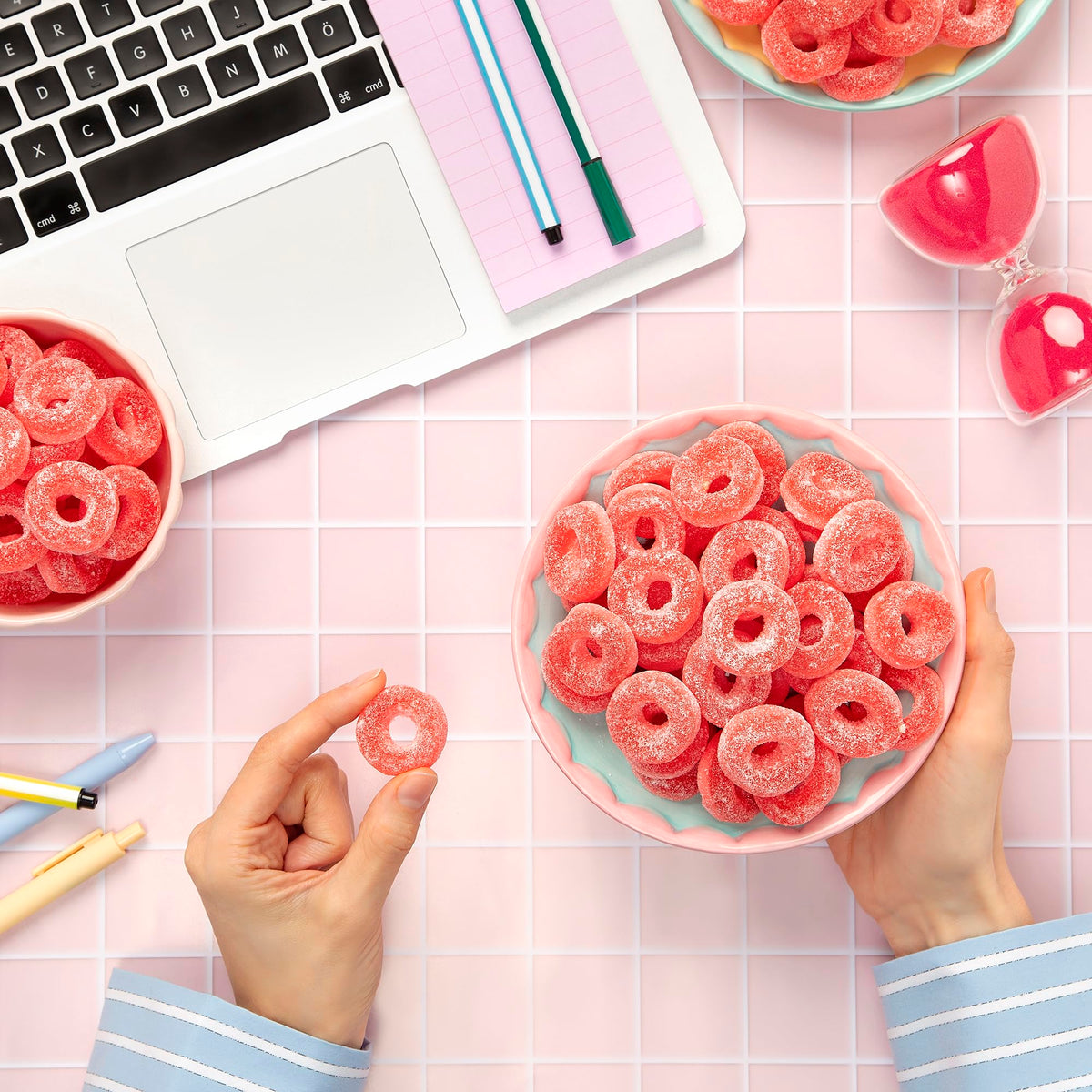 Kervan Bebeto Watermelon Rings – 5 lb Party-Size Watermelon Gummy Rings