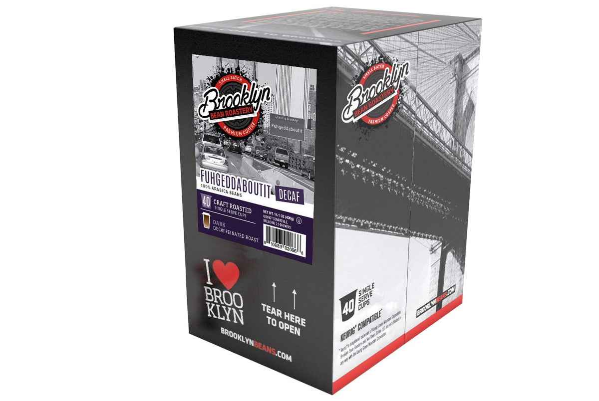 Brooklyn Beans Fuhgeddaboutit Decaf Pods — Keurig K-Cup Compatible, 40 Count