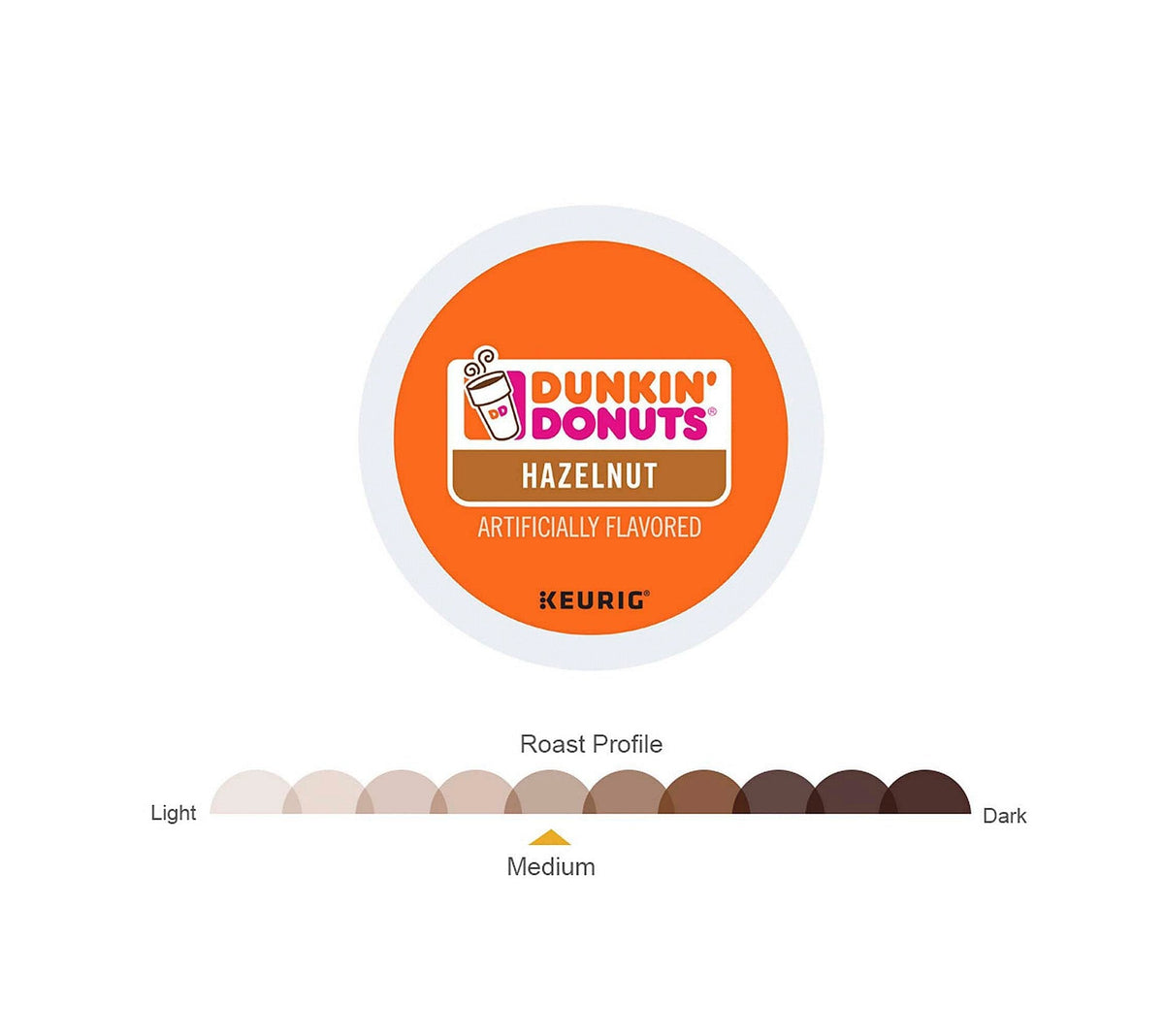 Dunkin Hazelnut K-Cup Pods 16-Count – Keurig Compatible (Packaging May Vary)