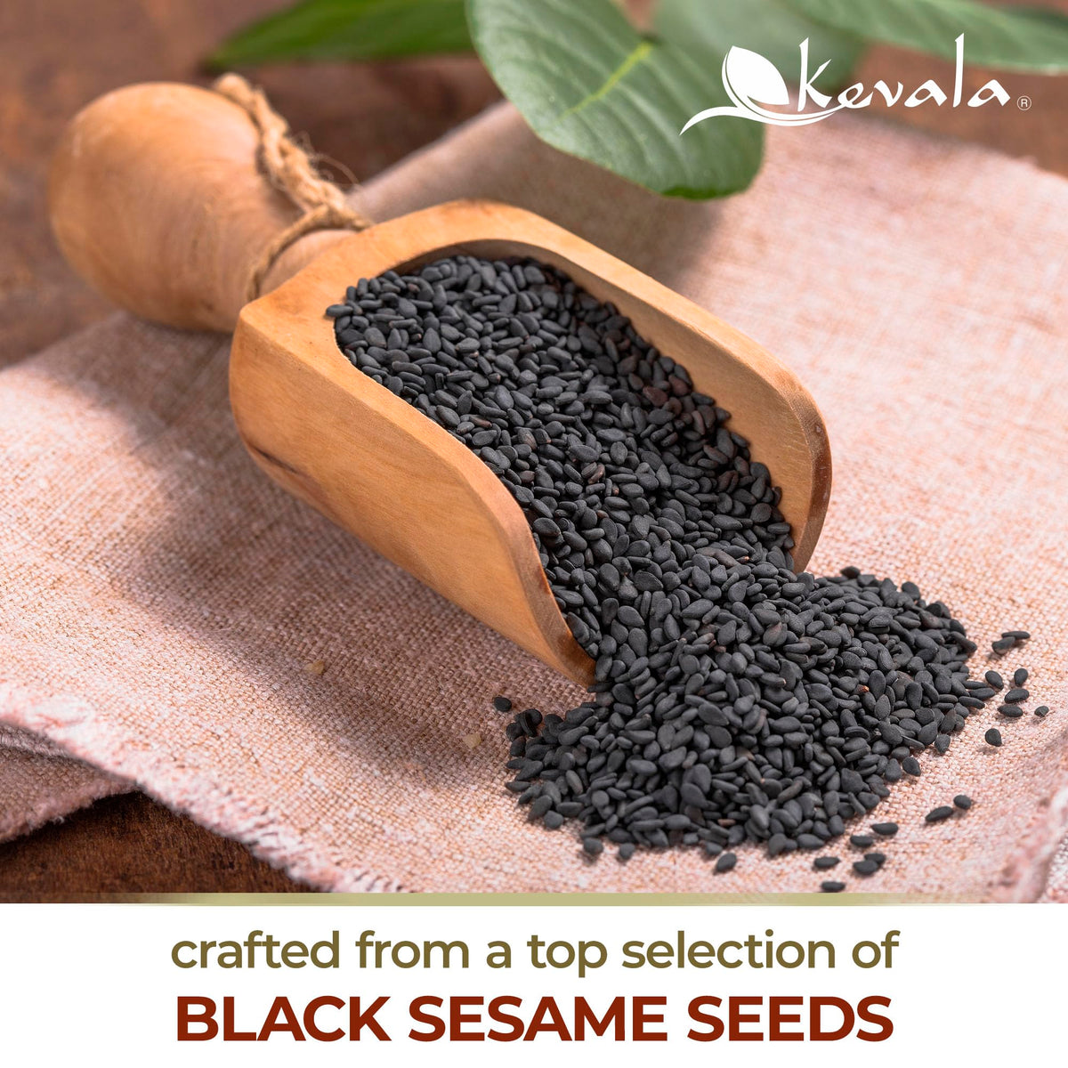 Kevala Organic Black Tahini - 32 oz Double-Size Gluten Free Black Sesame Paste