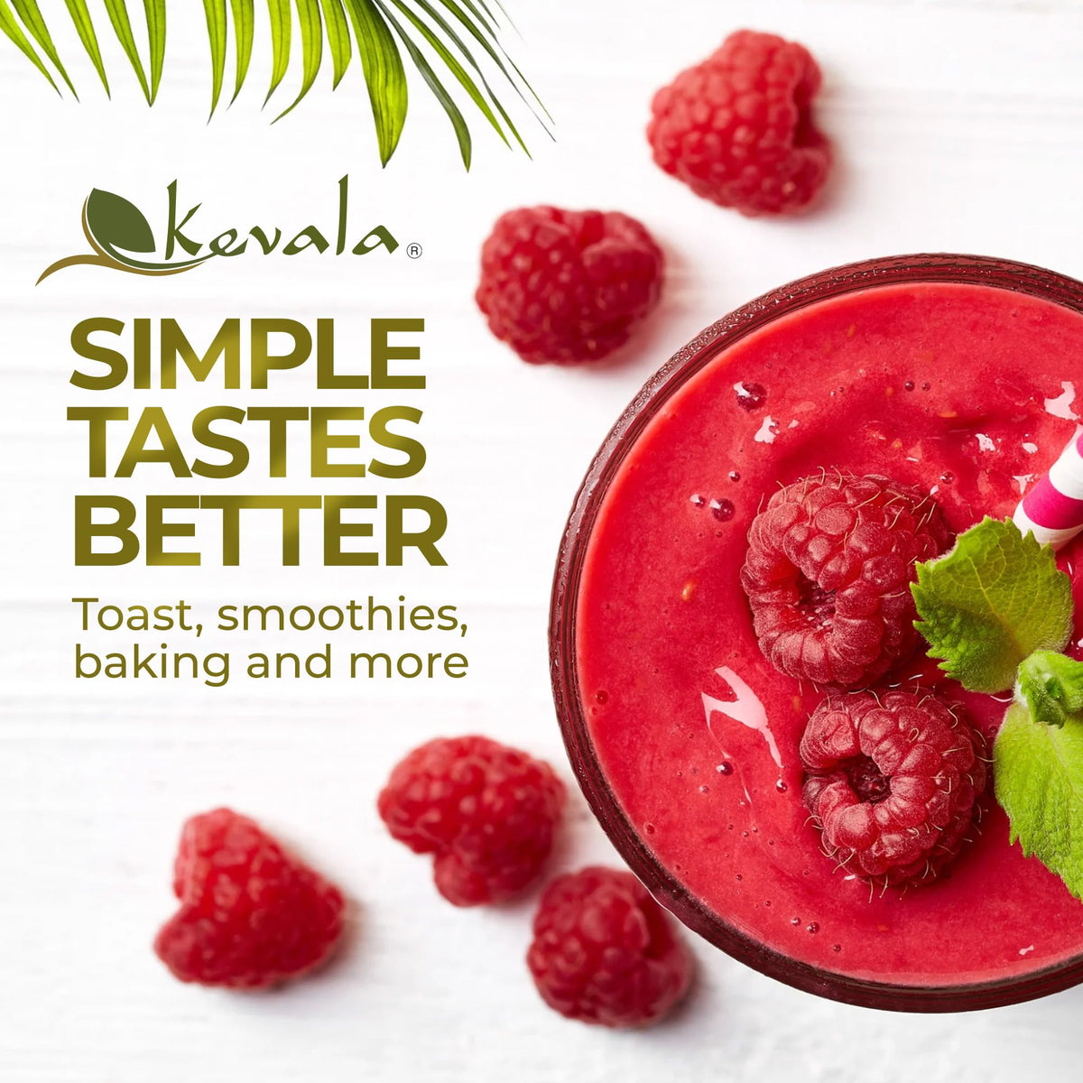 Kevala Organic Coconut Butter – Creamy Spread for Baking & Skincare | Made in USA | 8 lb Bulk