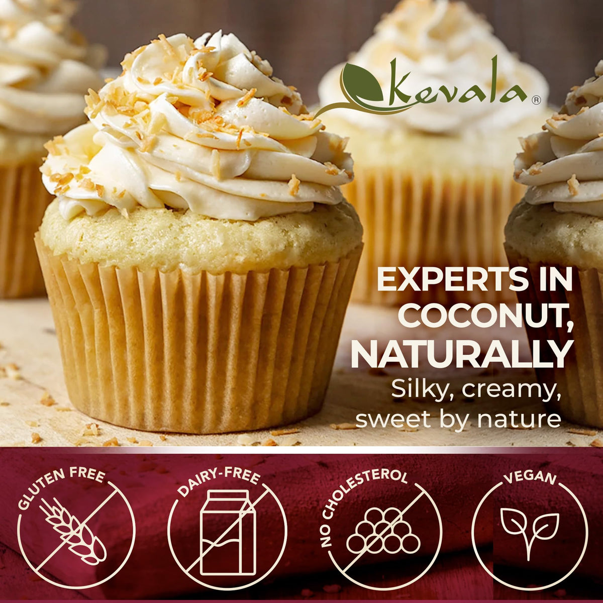 Kevala Organic Coconut Butter – Creamy Spread for Baking & Skincare | Made in USA | 8 lb Bulk