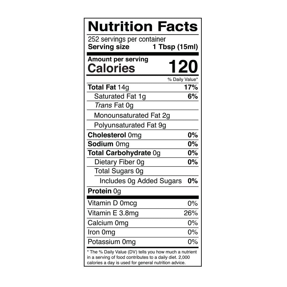 Kevala Grapeseed Oil – Non-GMO Expeller-Pressed, High Smoke Point, 128 oz | Cooking, Skincare & Hair